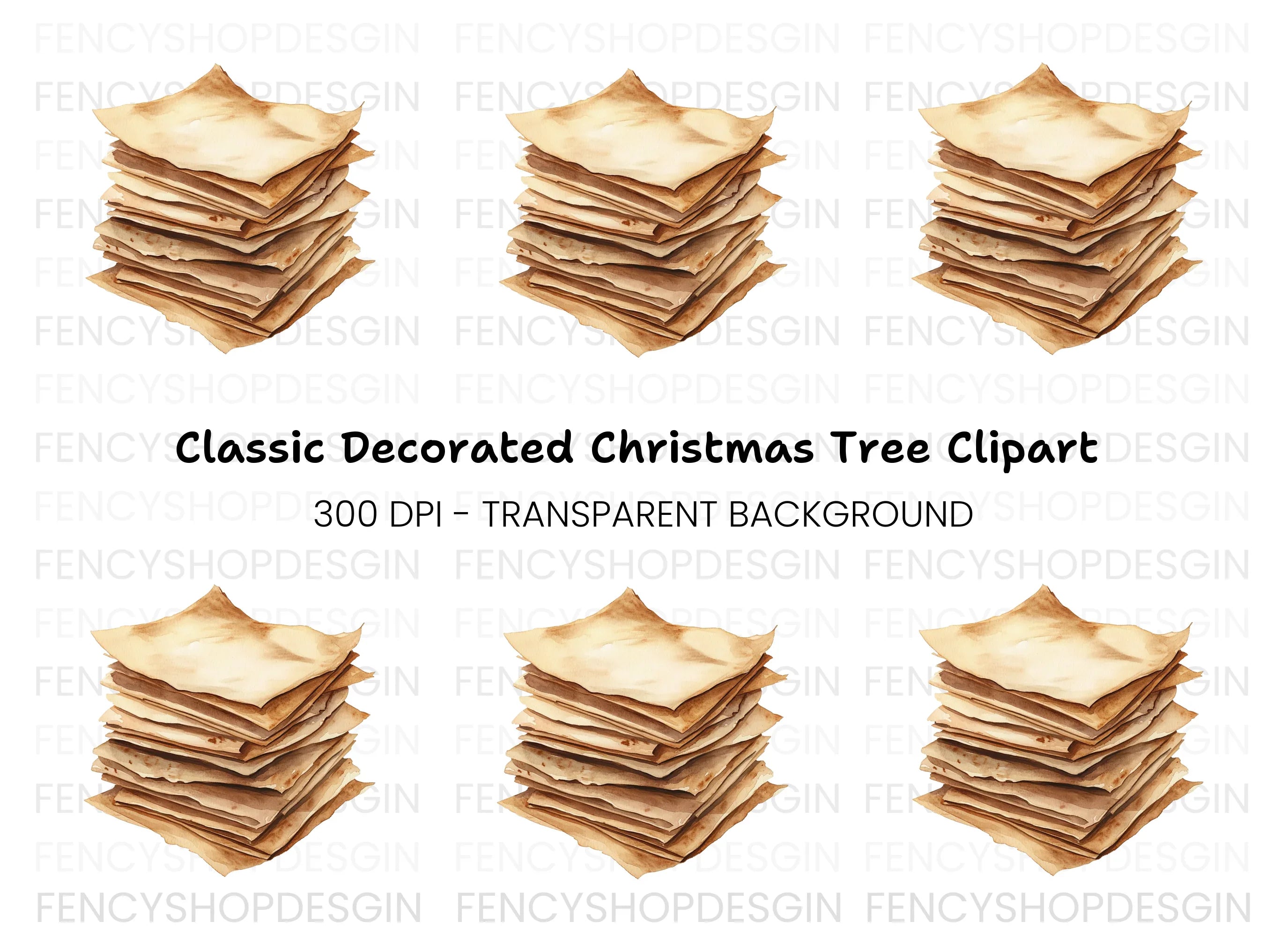Stack of Crepe Clipart Bundle