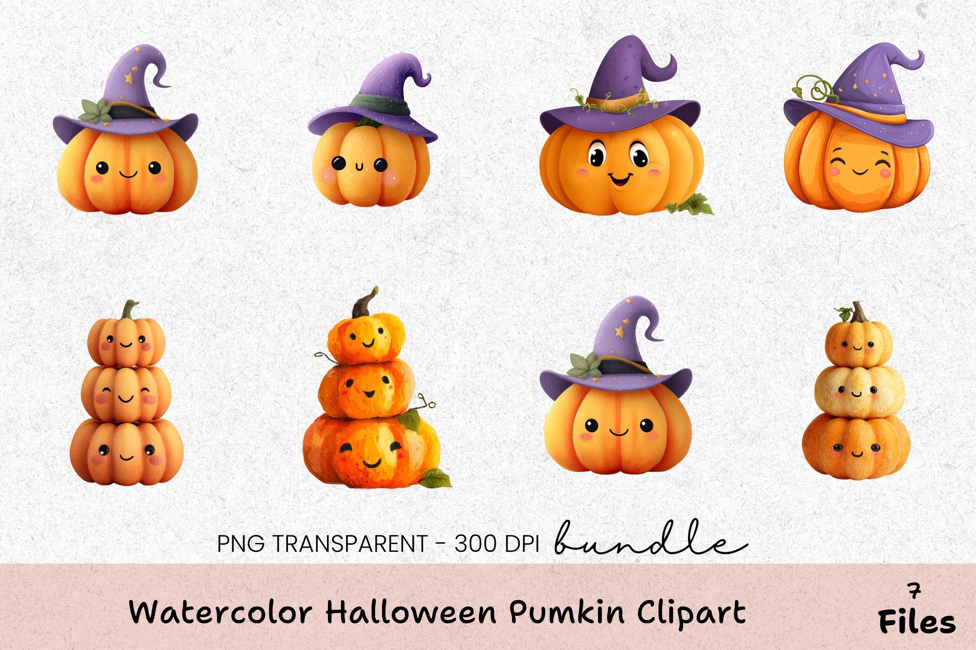 Halloween Pumpkin Clipart Bundle - CraftNest - Digital Crafting and Art