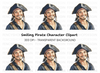 Smiling Pirate Clipart Bundle