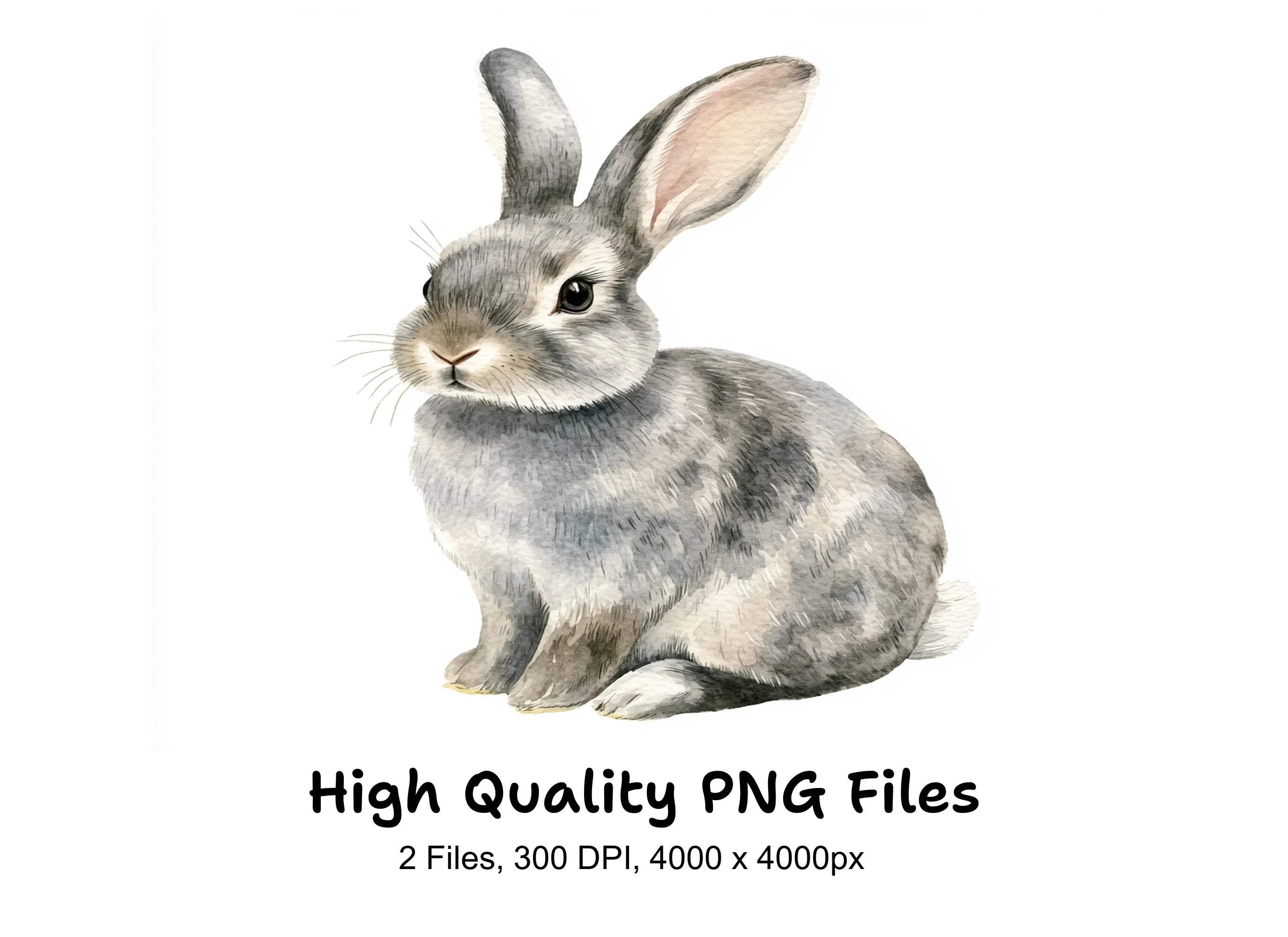 Cute Bunny Clipart Bundle
