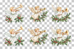 Angel Holiday Decorations Clipart Bundle - CraftNest - Digital Crafting and Art