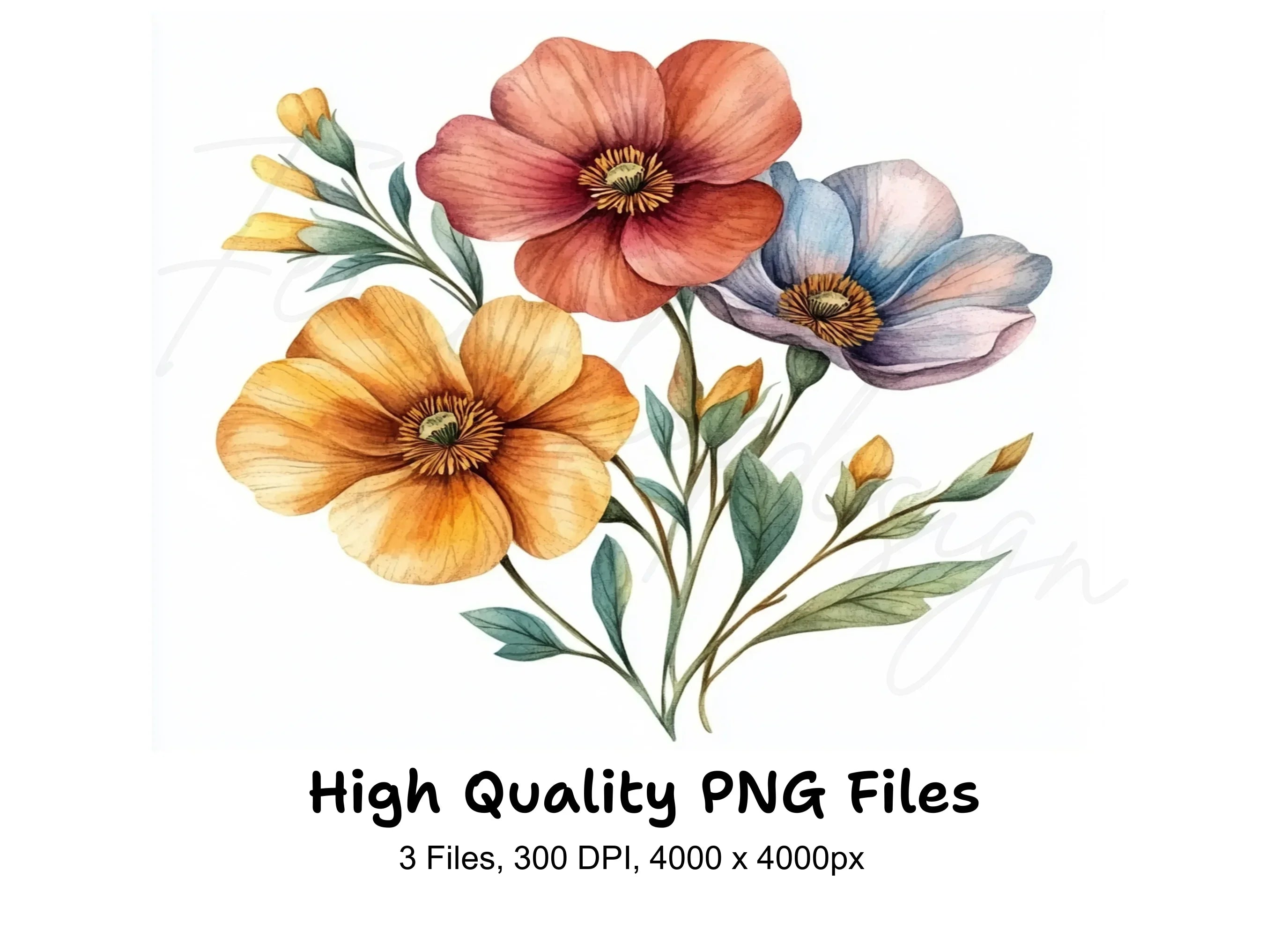 Floral Clipart Bundle