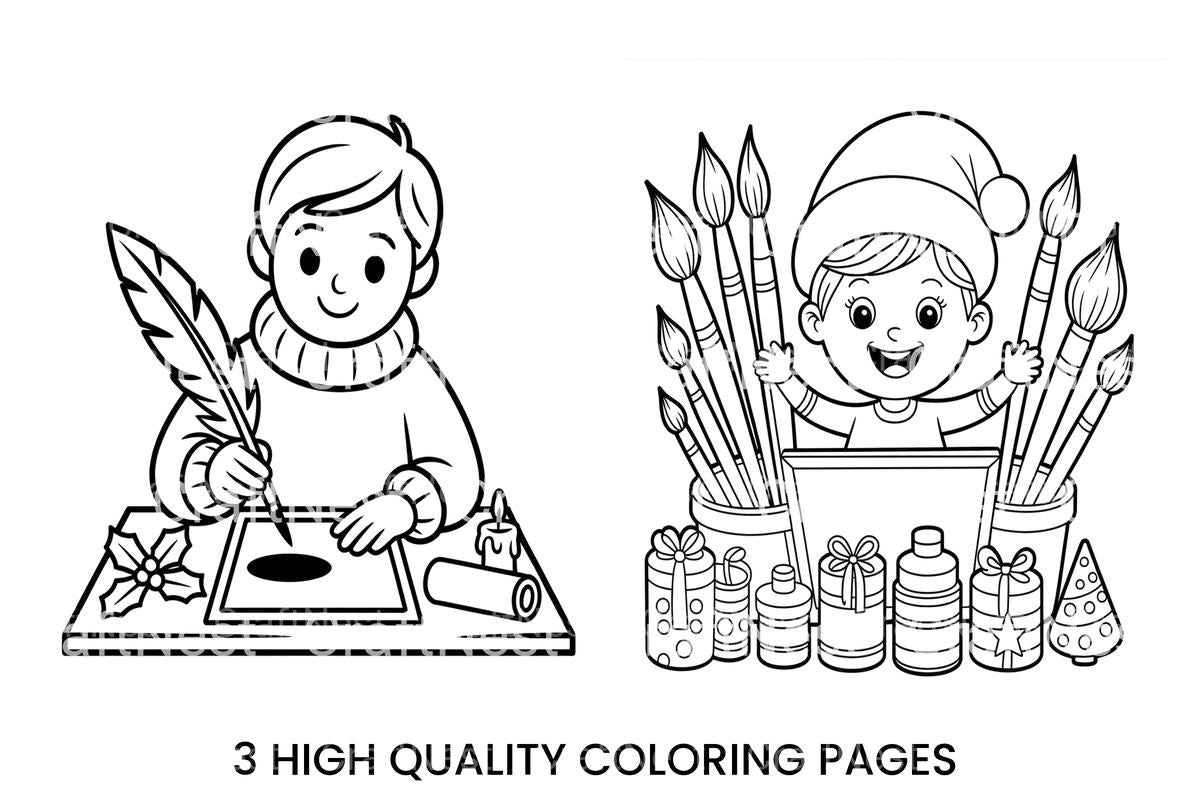 Christmas Artist Fun Coloring Books