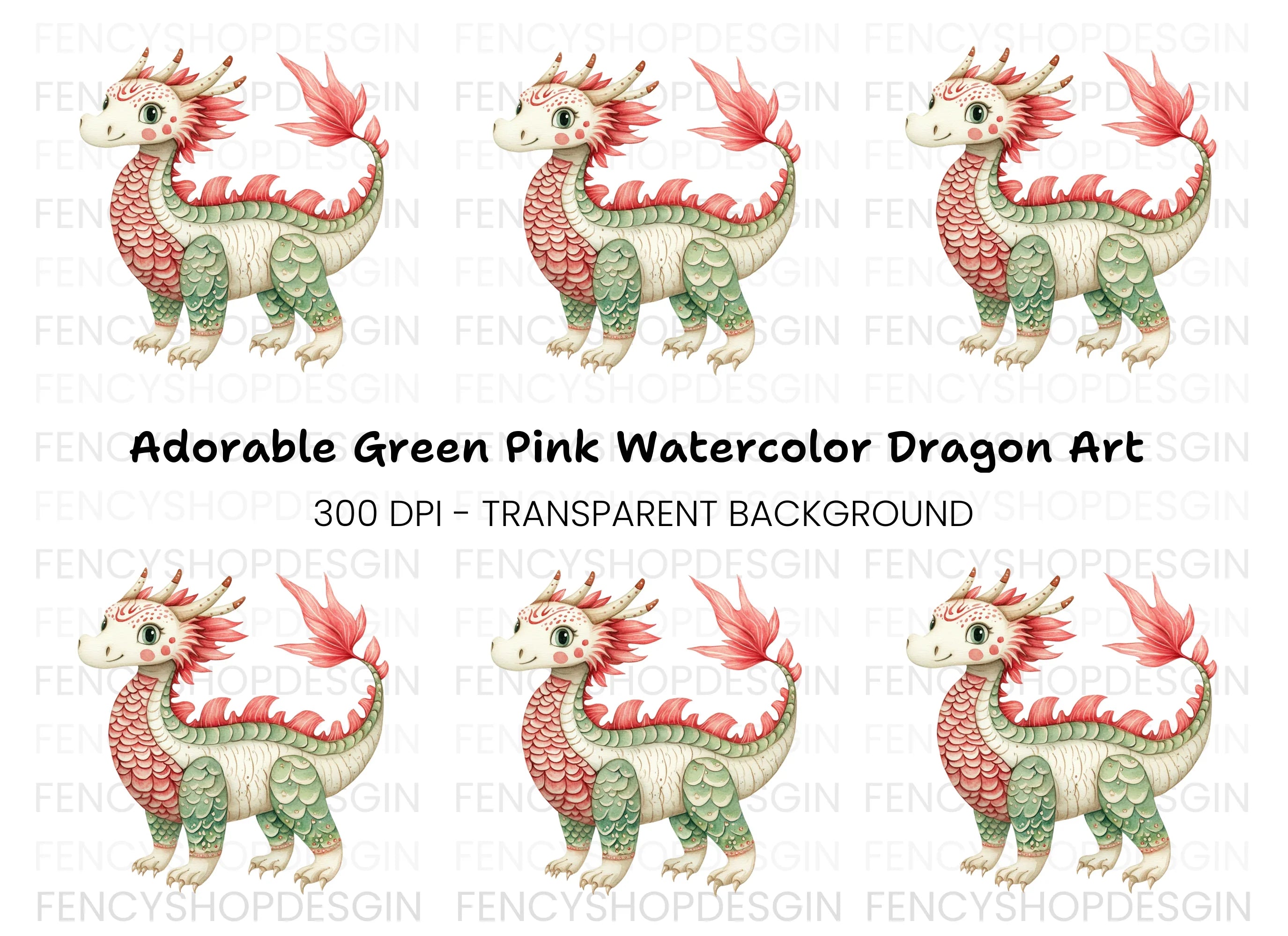 Cute Dragon Clipart Bundle