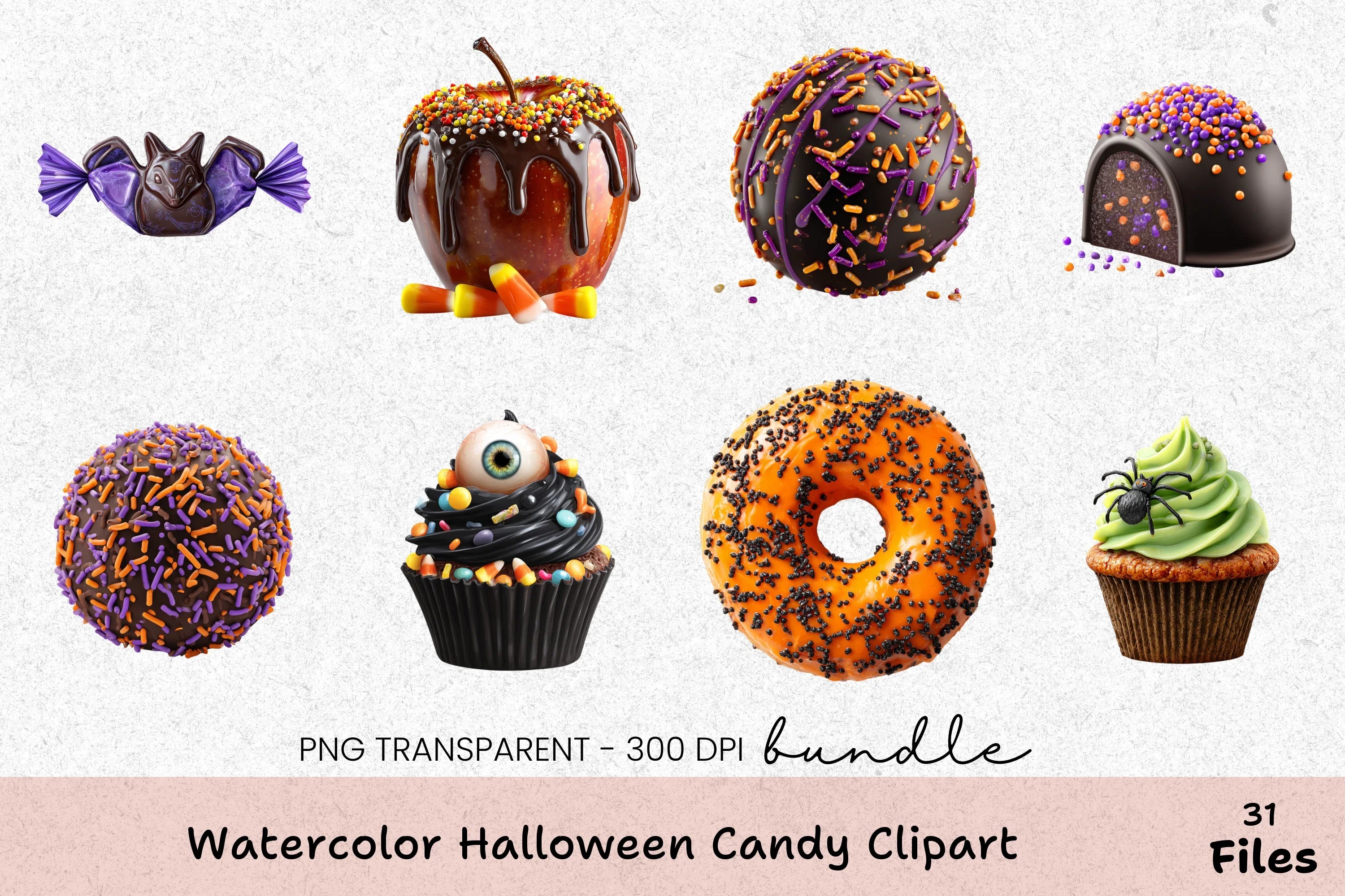 Halloween Candy Clipart Bundle - CraftNest - Digital Crafting and Art