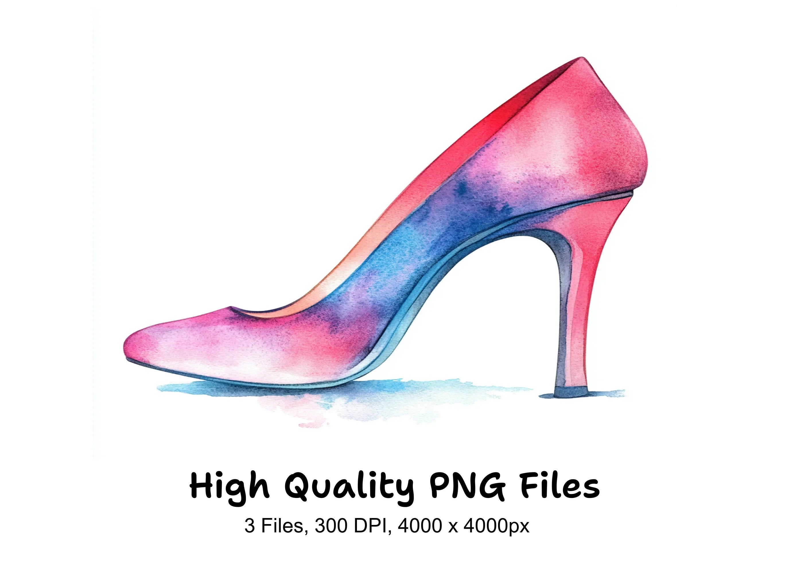 Vibrant High Heels Clipart Bundle