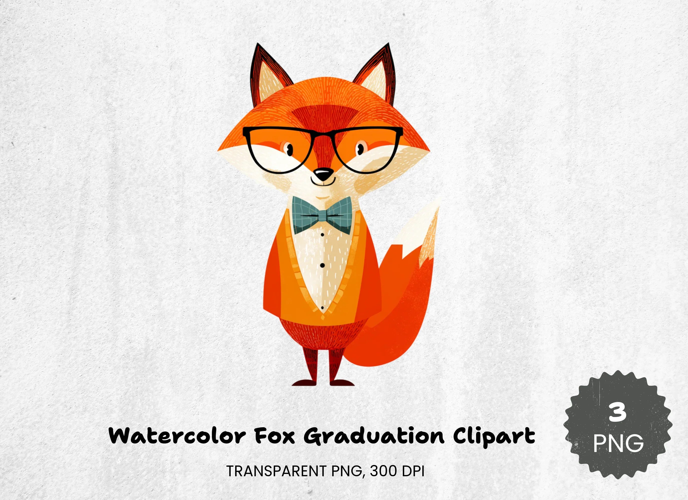 Fox Graduation Clipart Bundle - CraftNest - Digital Crafting and Art