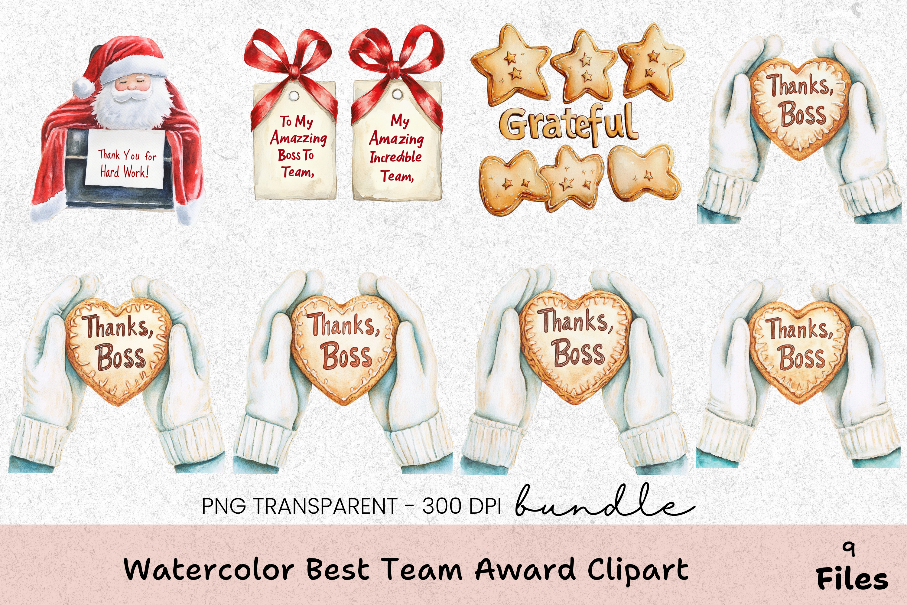Best Team Award Clipart Bundle
