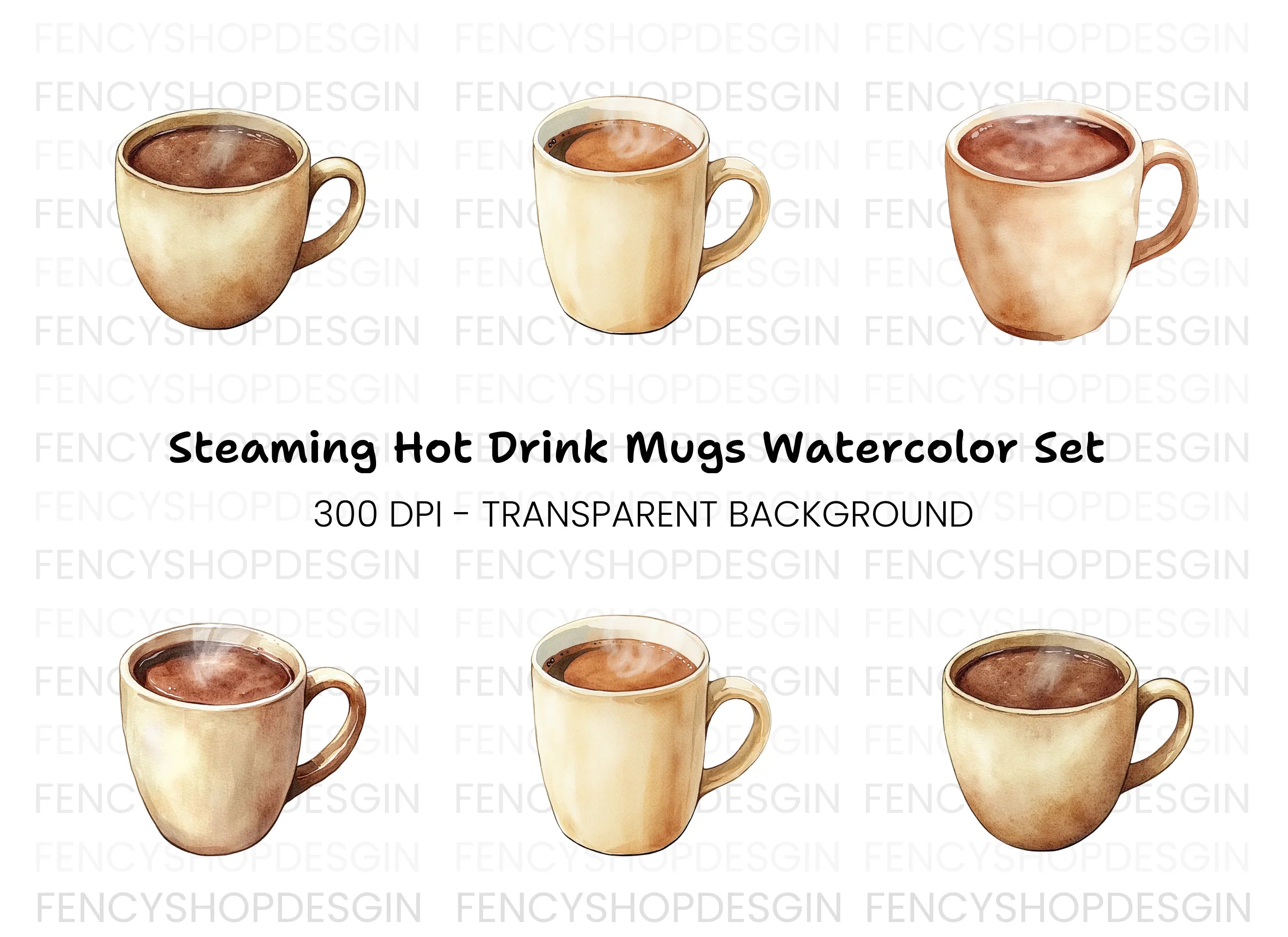 Hot Chocolate Clipart Bundle