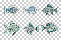 Tribal Ocean Fish Clipart Bundle - CraftNest - Digital Crafting and Art