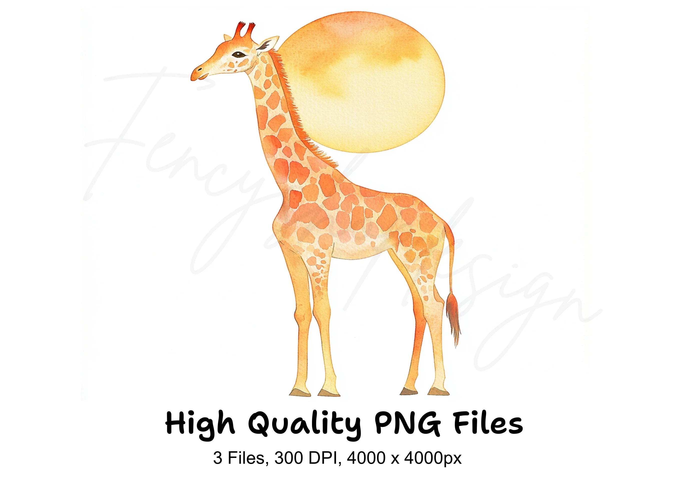 Giraffe Clipart Bundle
