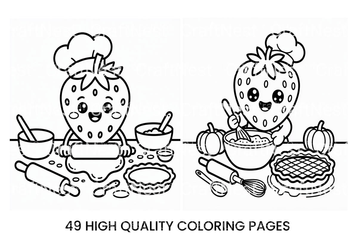 Couple Walking in Autumn Forest Coloring Books