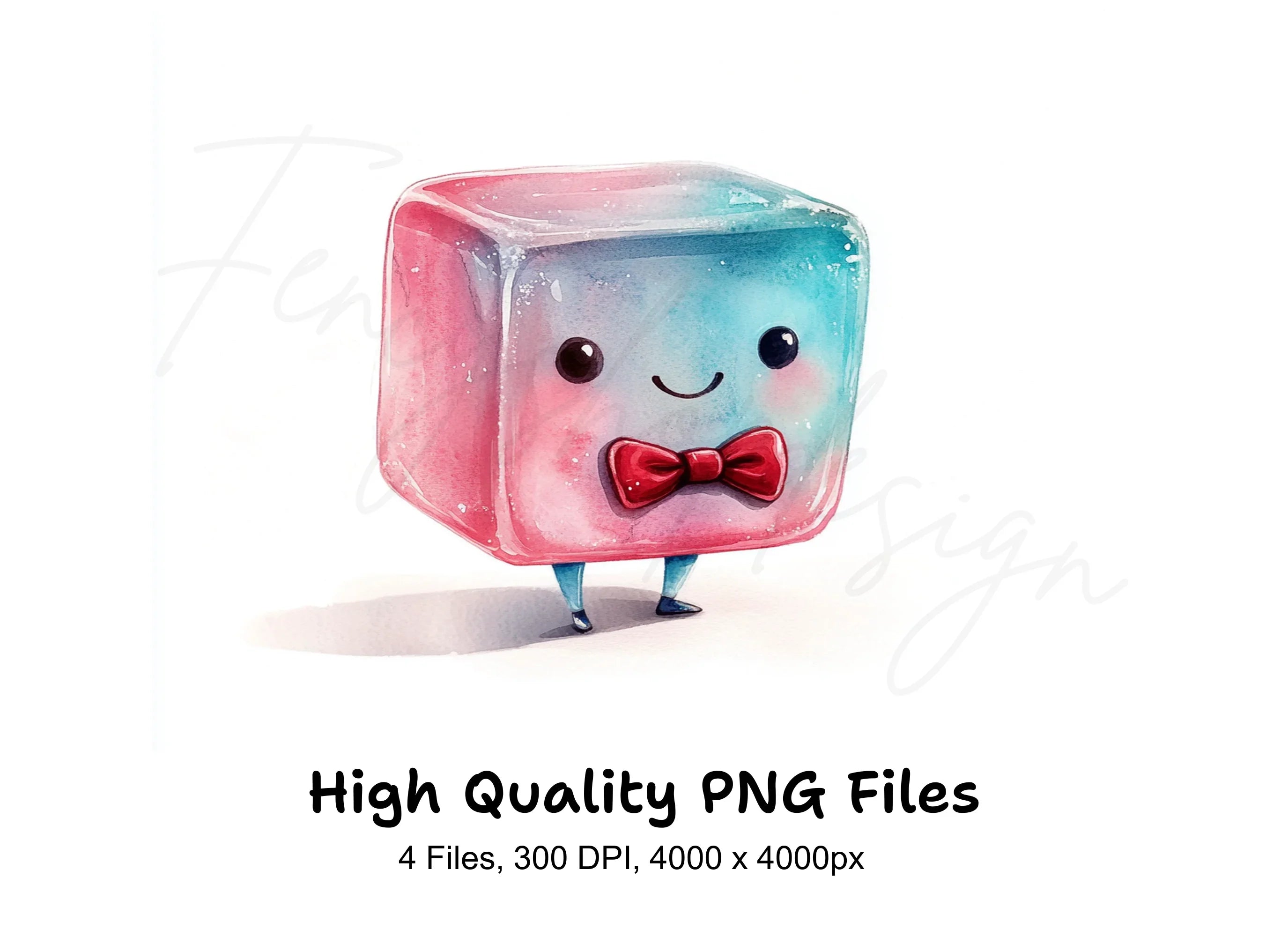 Cute Candy Characters Clipart Bundle
