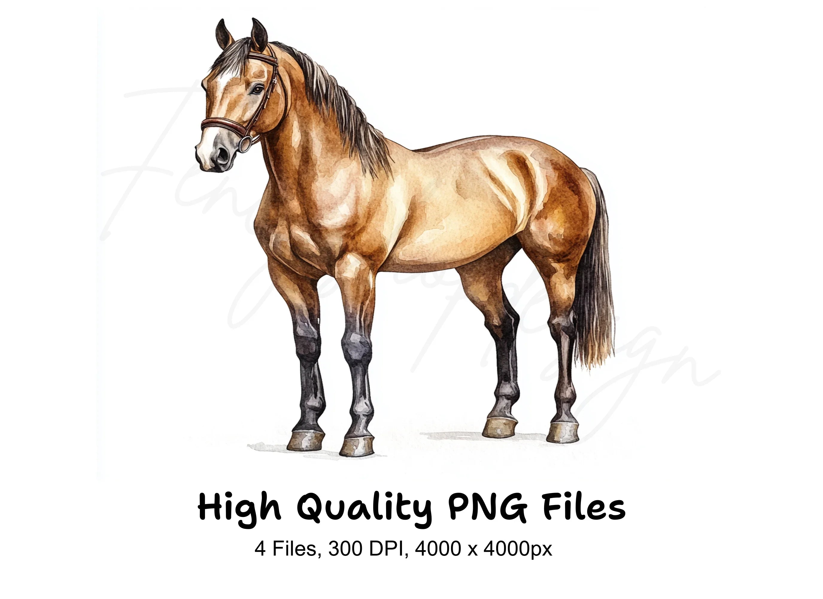 Elegant Horse Breeds Clipart Bundle