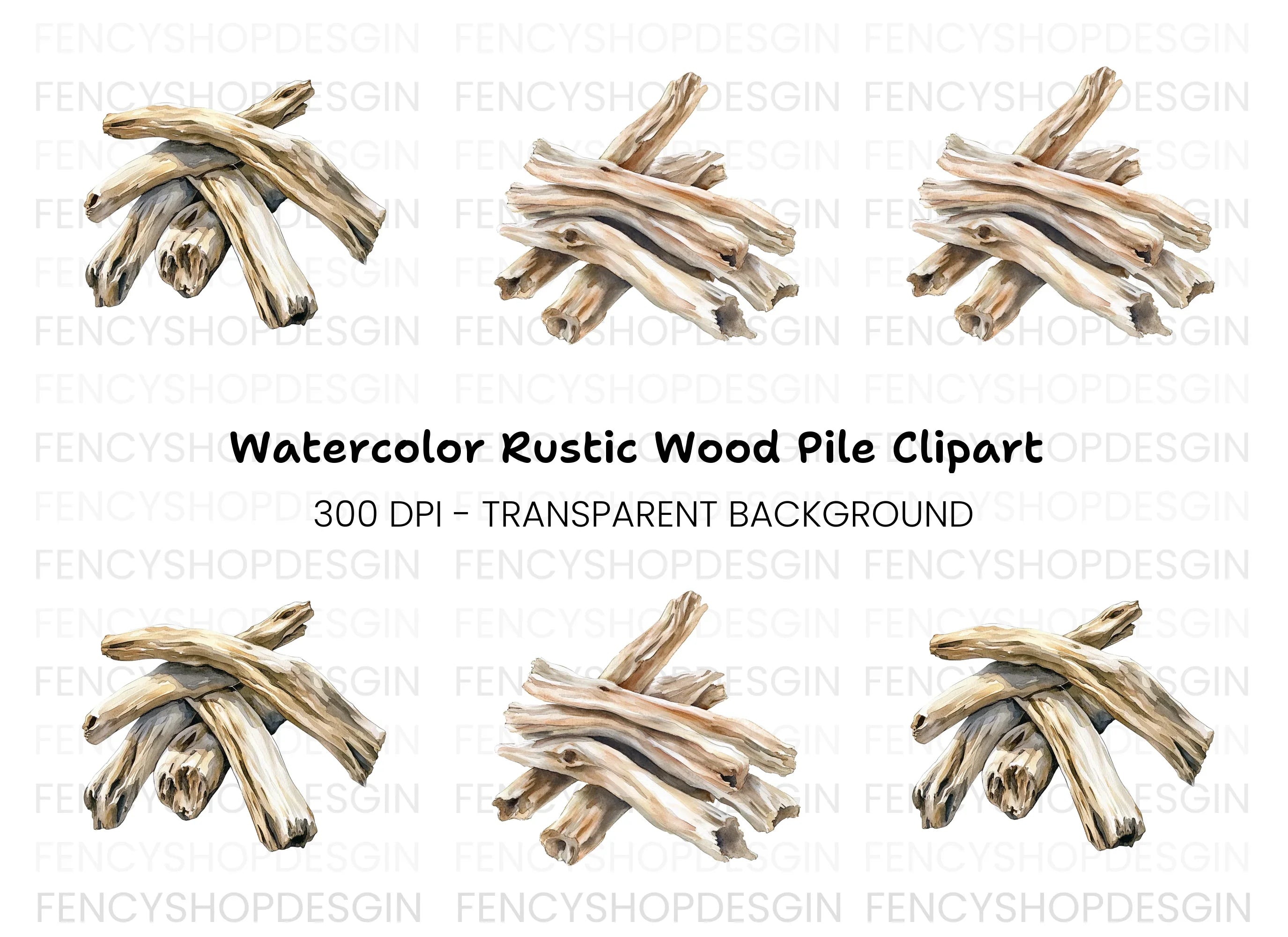 Driftwood Clipart Bundle