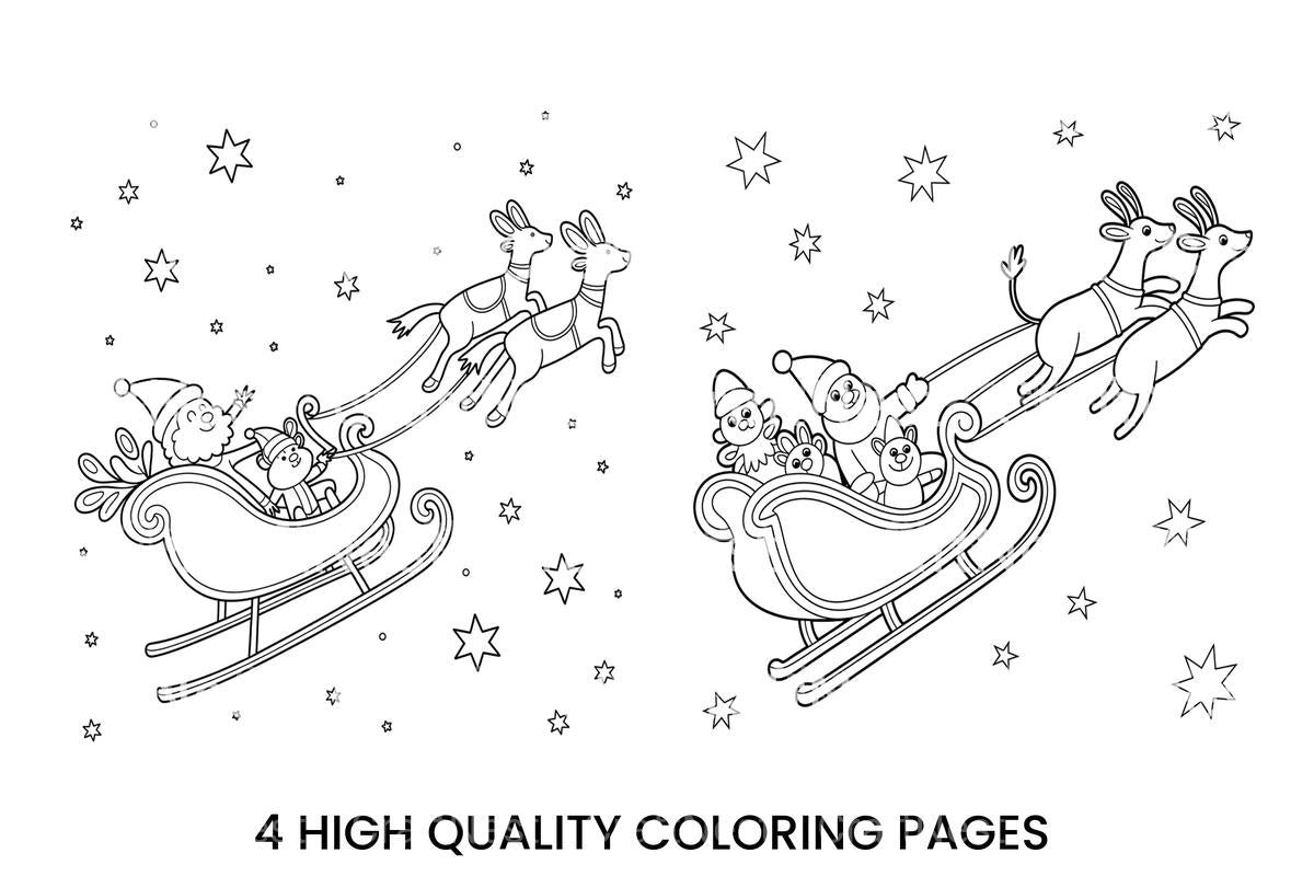 Christmas Sleigh Ride Coloring Books
