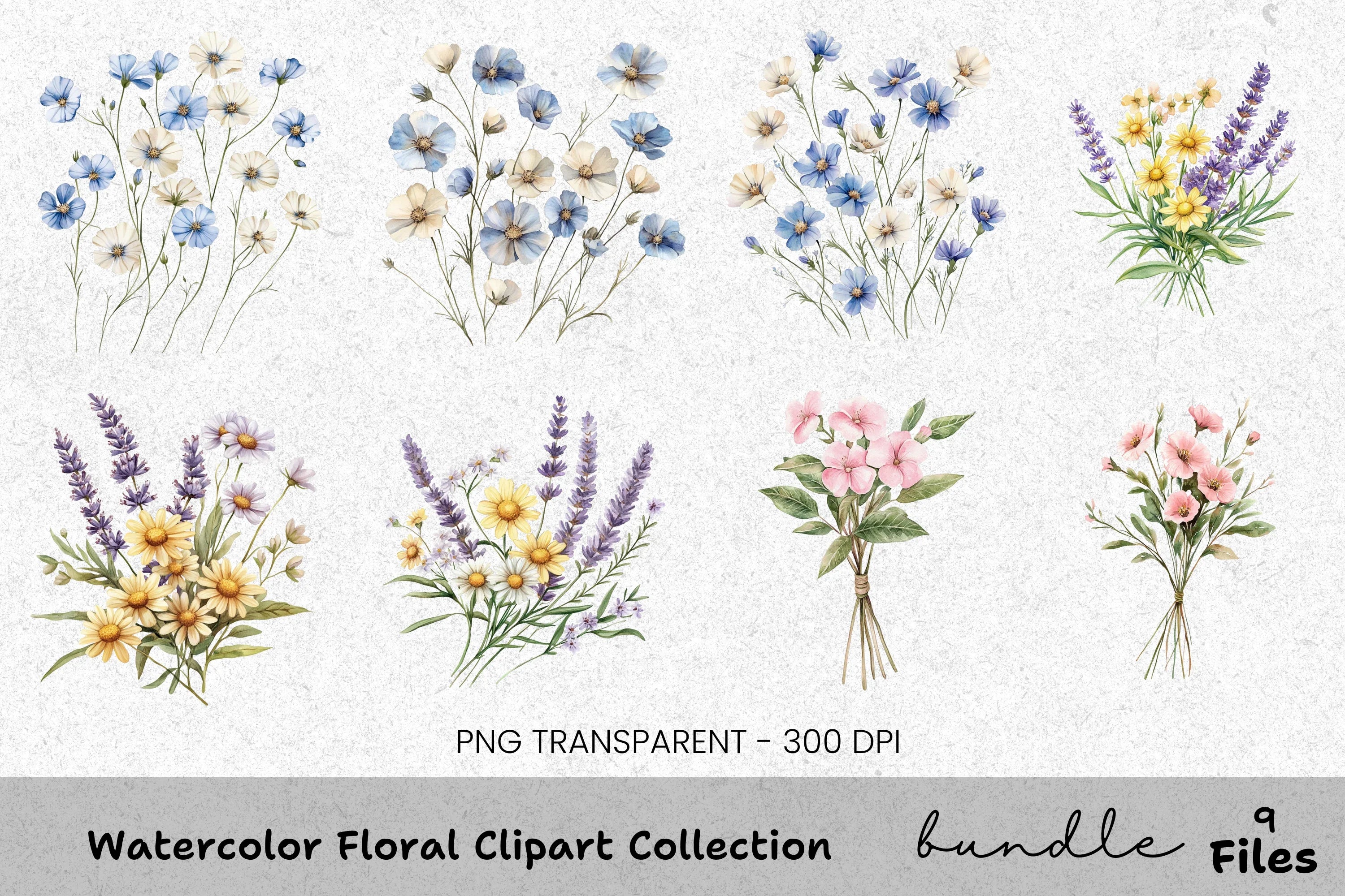 Floral Clipart Bundle