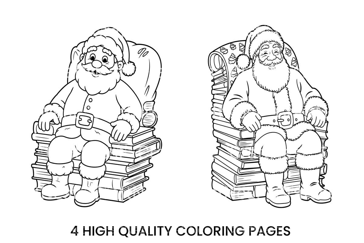 Santa Clausfor Kids Coloring Books