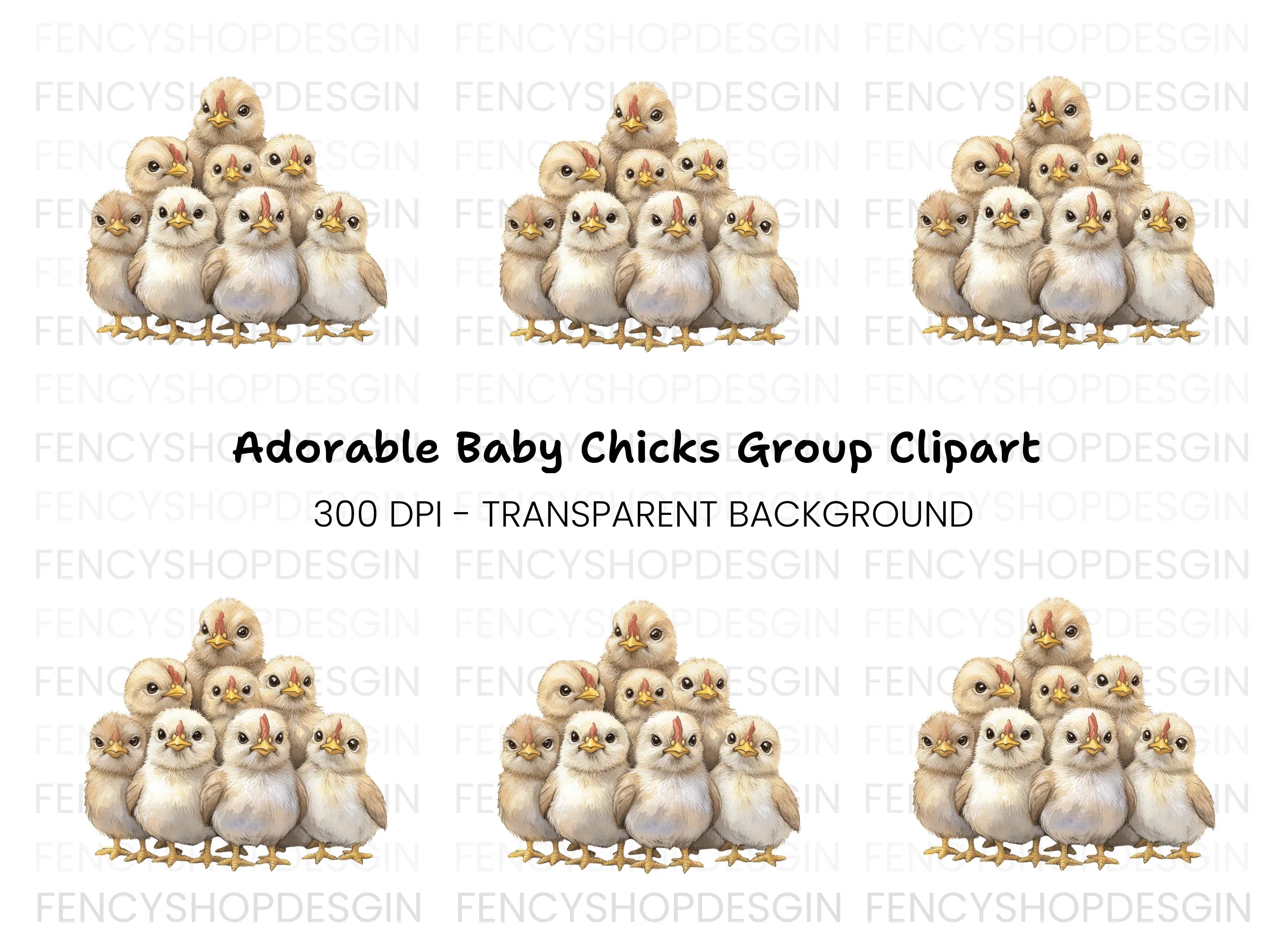 Adorable Baby Chicks Clipart Bundle