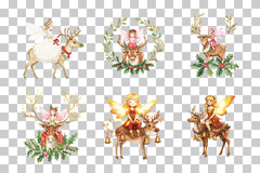 Magical Fairy Reindeer Christmas Clipart Bundle - CraftNest - Digital Crafting and Art