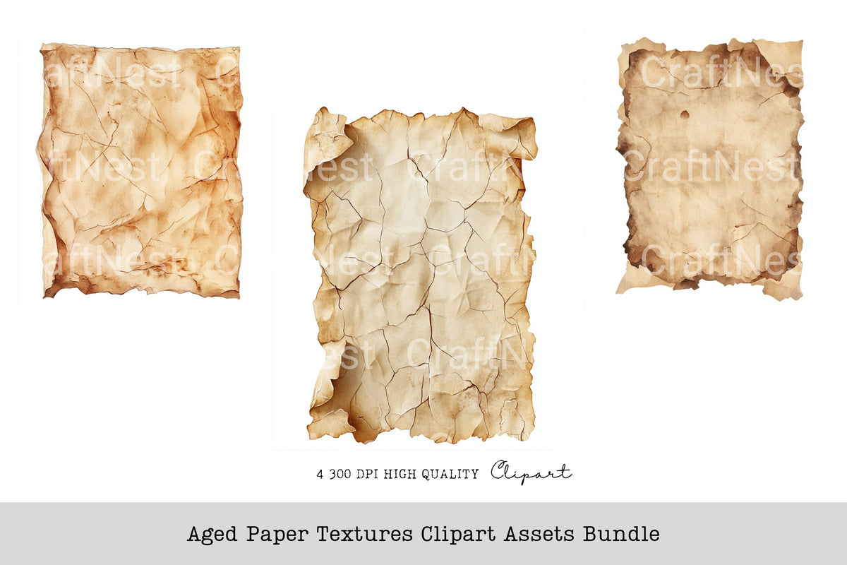 Aged Textures Clipart Bundle