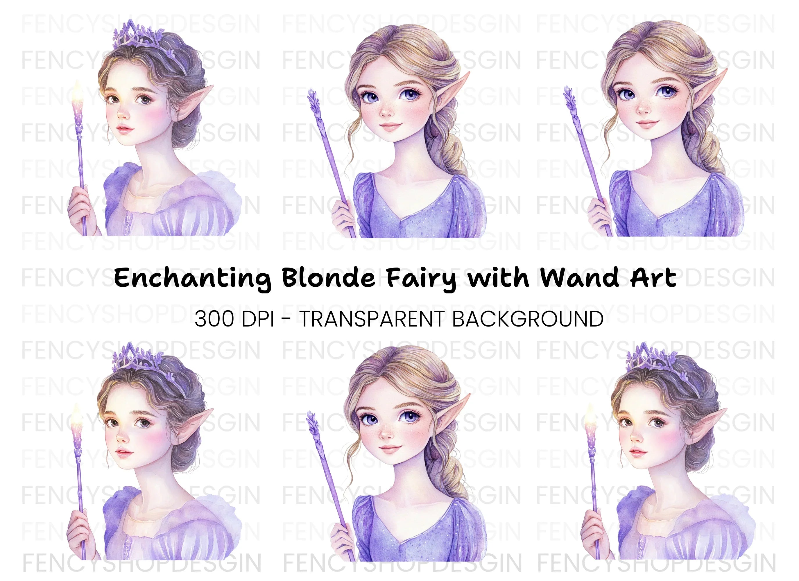 Enchanting Elf Fairy Clipart Bundle