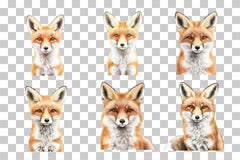 Cute Forest Fox Clipart Bundle - CraftNest - Digital Crafting and Art