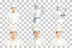 Kitchen Chef Character Clipart Bundle - CraftNest - Digital Crafting and Art