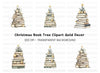 Christmas Tree Books Stack Clipart Bundle