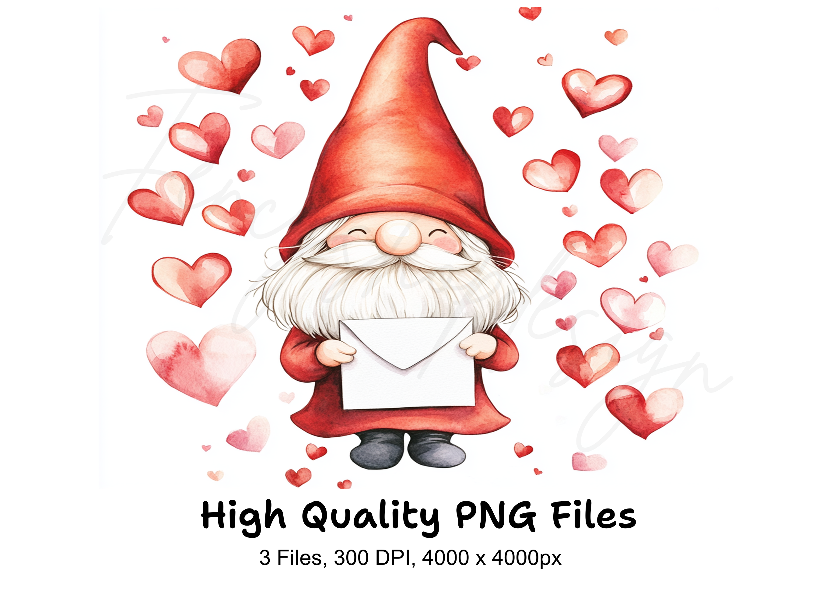 Valentine Day Gnomes Clipart Bundle