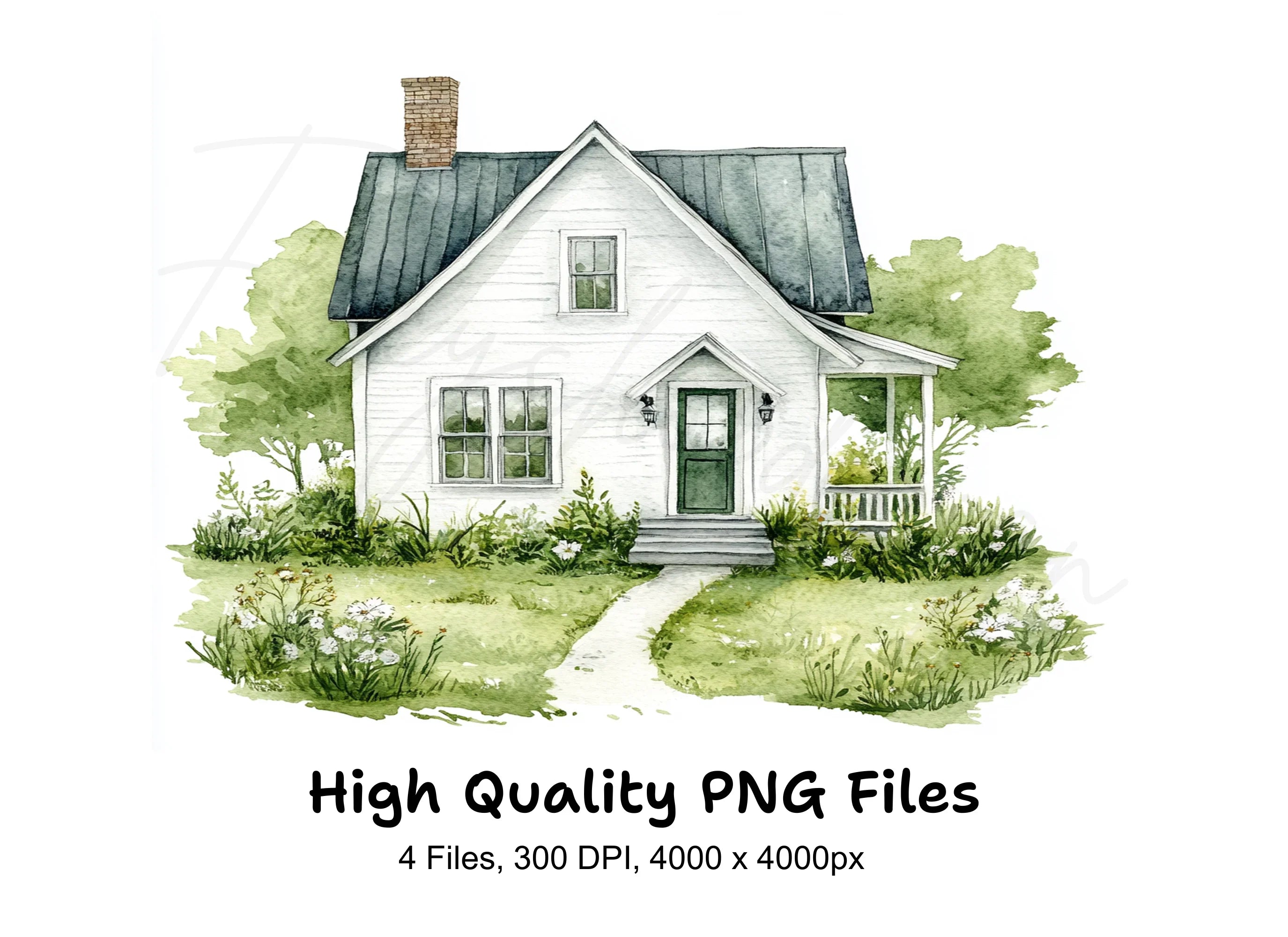 Farm House Clipart Bundle