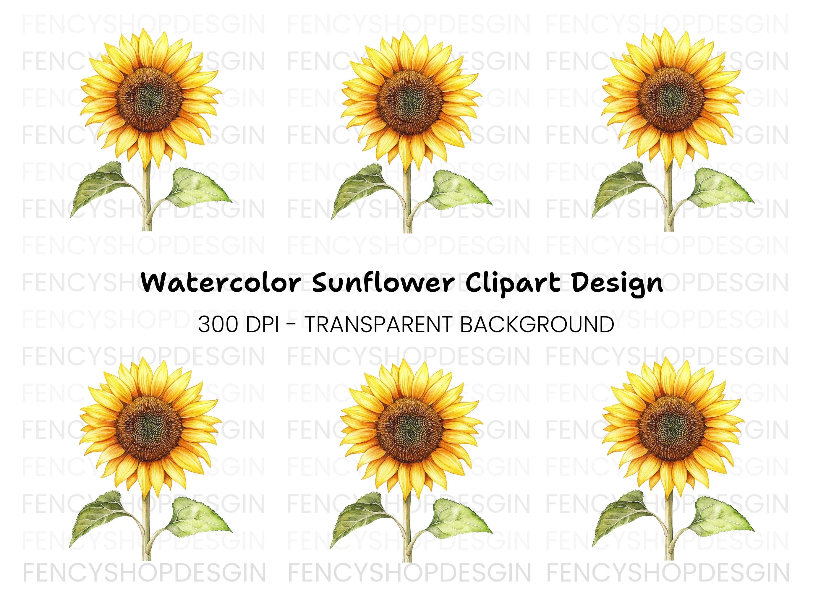 Sunflower Clipart Bundle