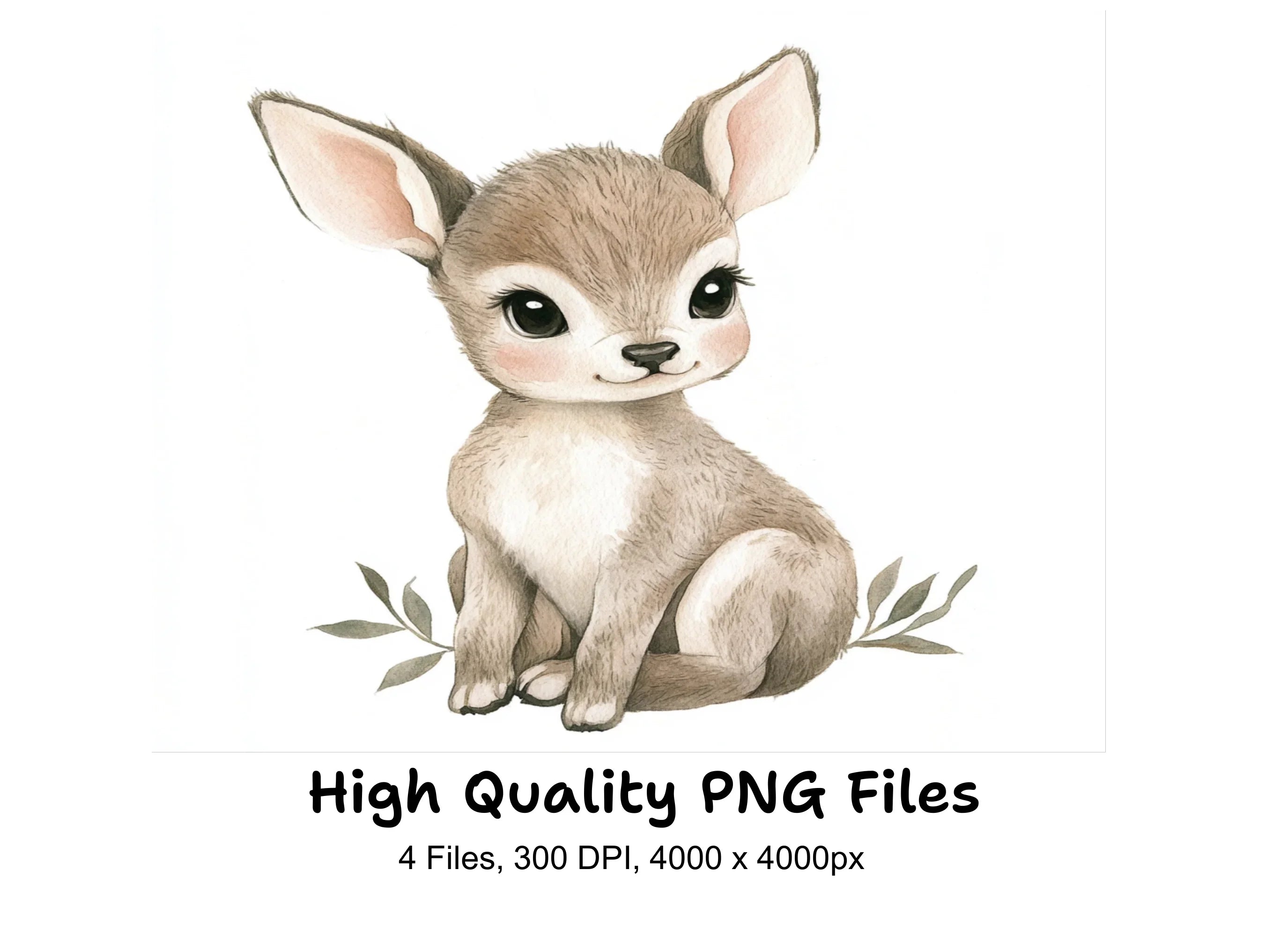 Cute Baby Bunny Clipart Bundle