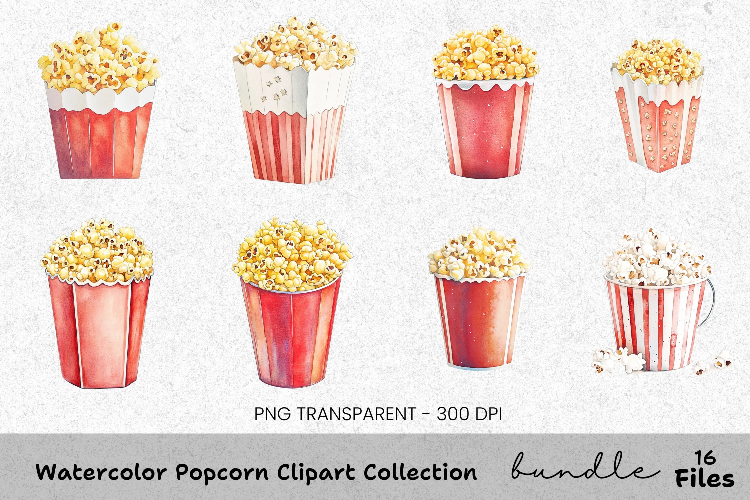 Popcorn Clipart Bundle