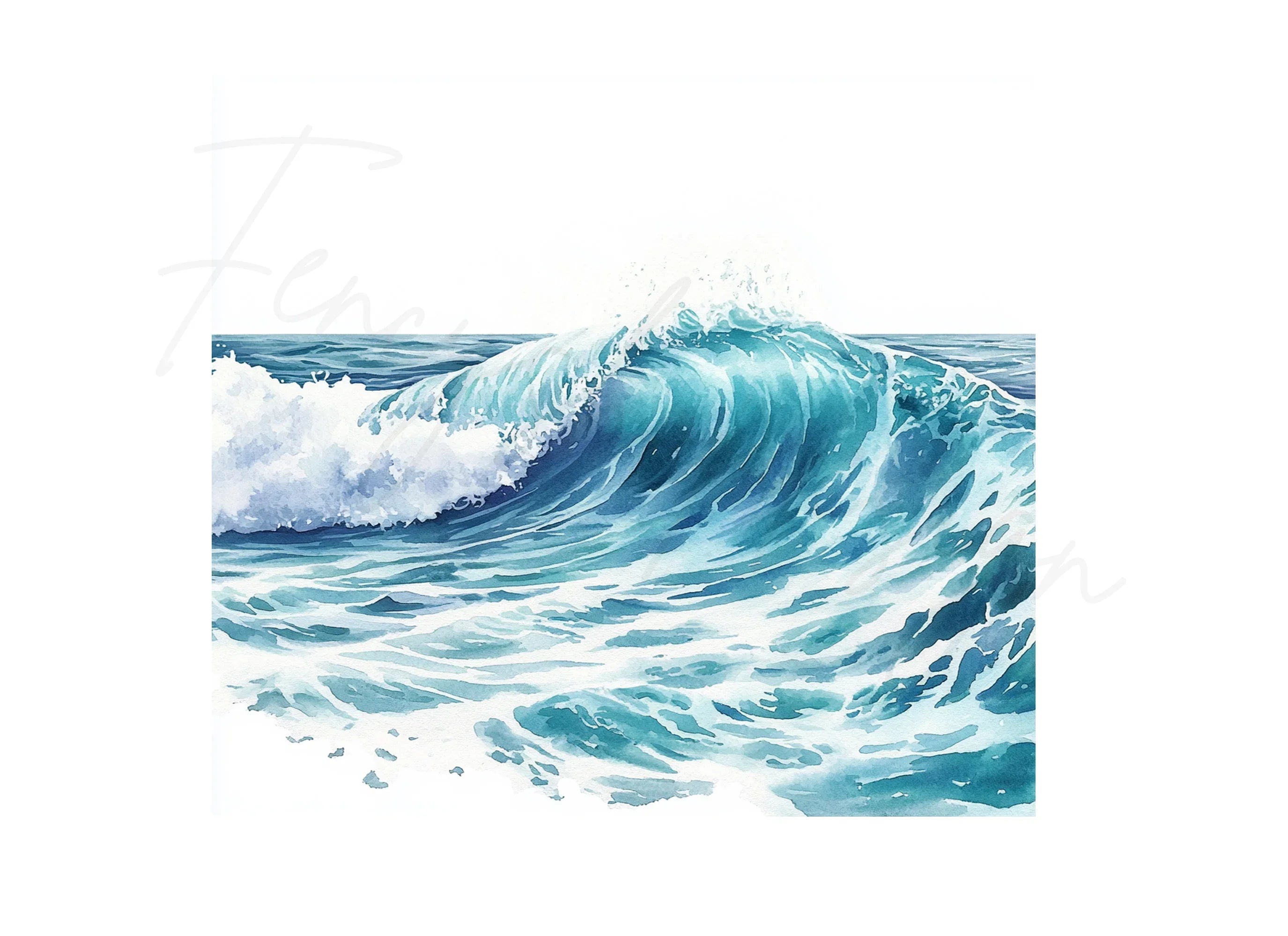 Ocean Waves Clipart Bundle