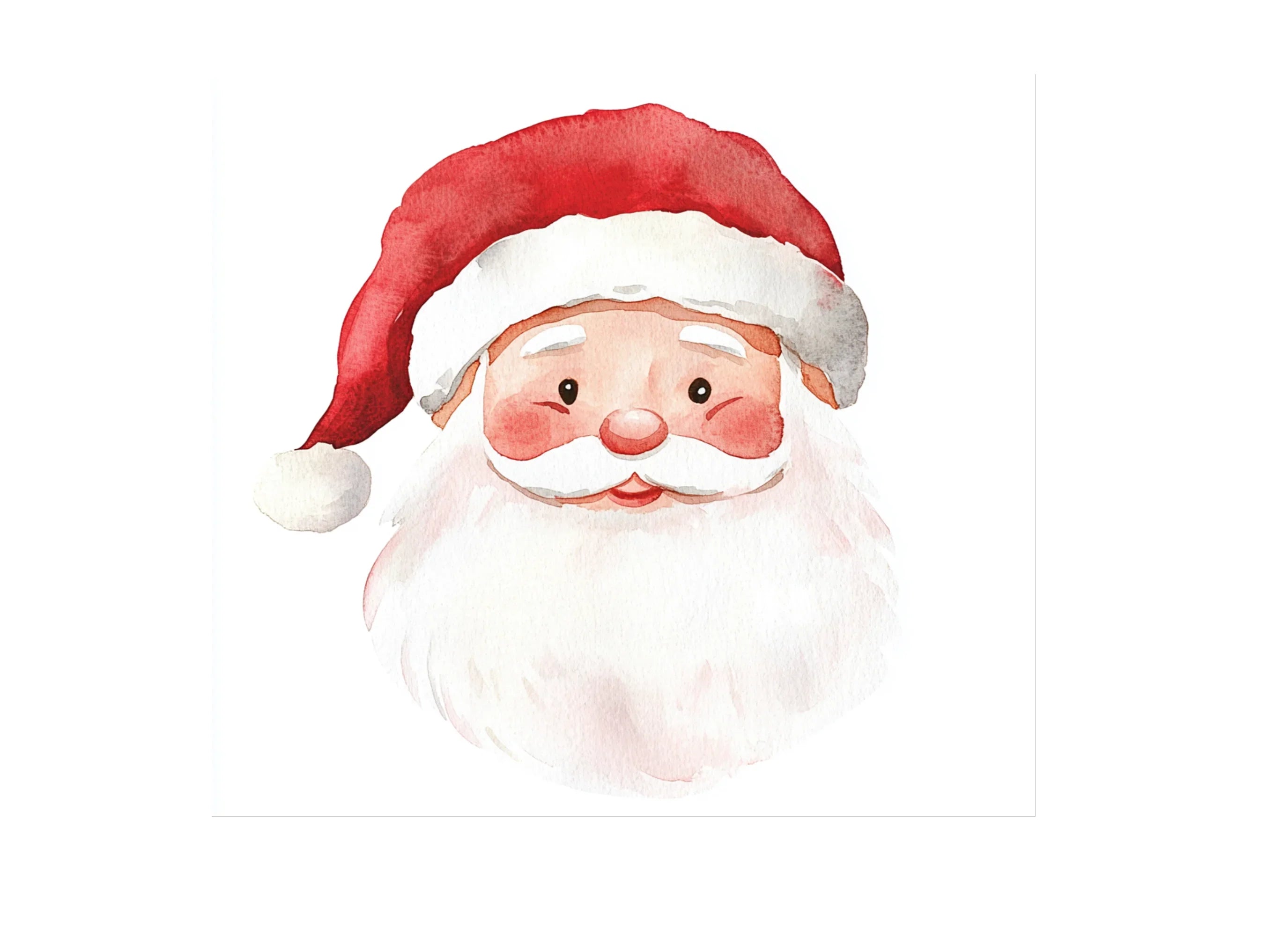 Santa Claus Faces Clipart Bundle