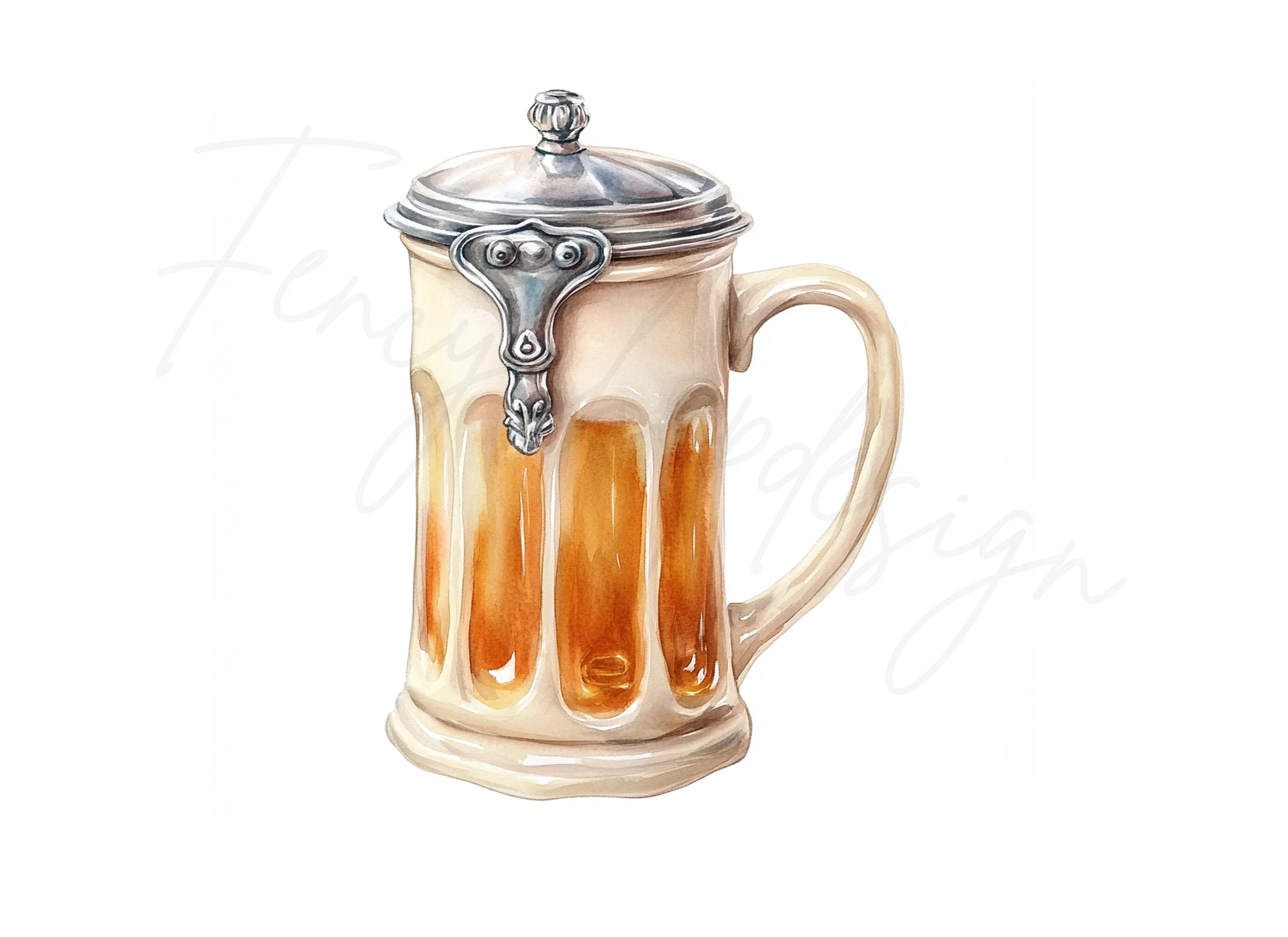 Oktoberfest Beer Stein Clipart Bundle
