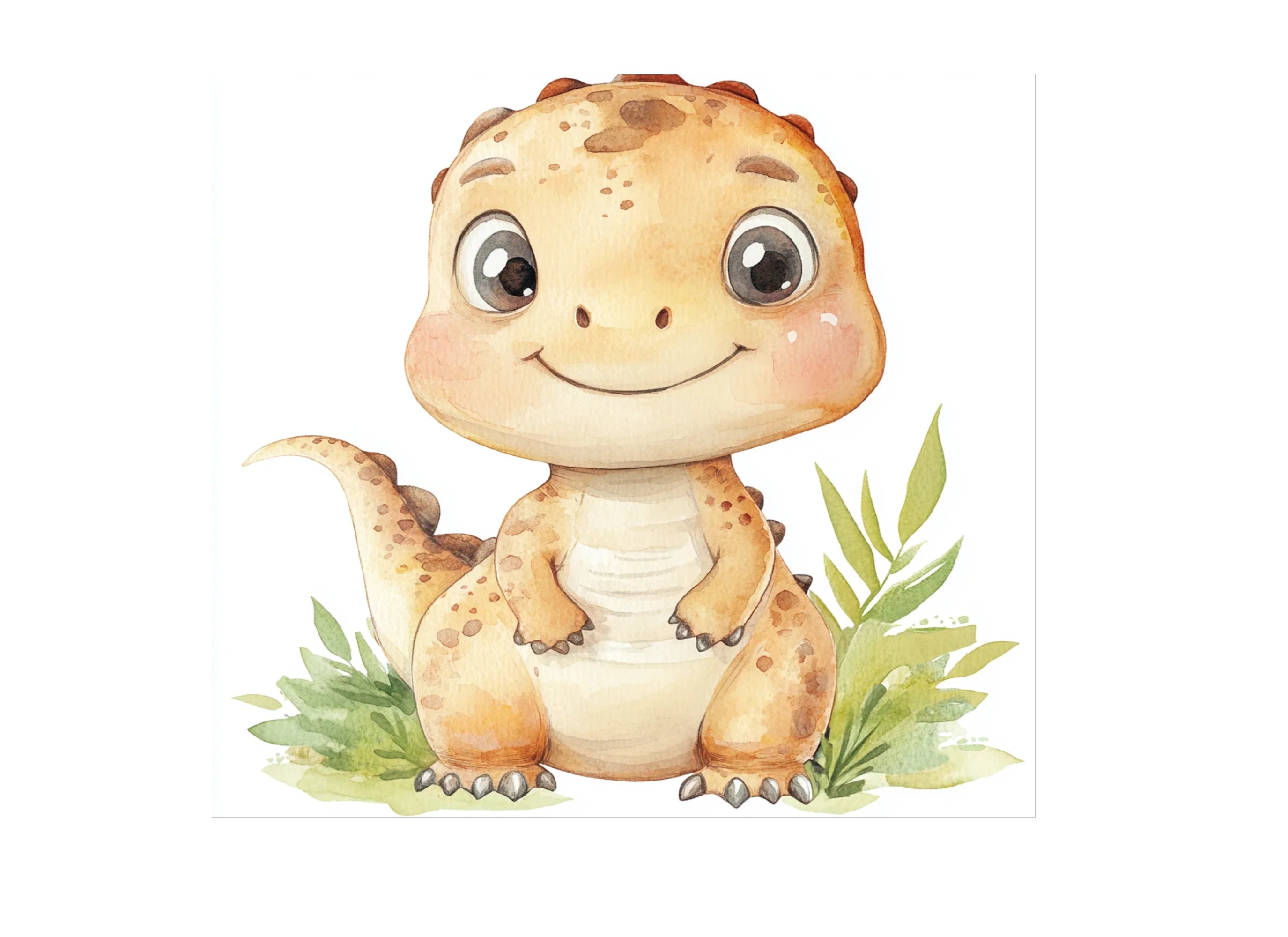 Cute Baby Dinosaur Clipart Bundle