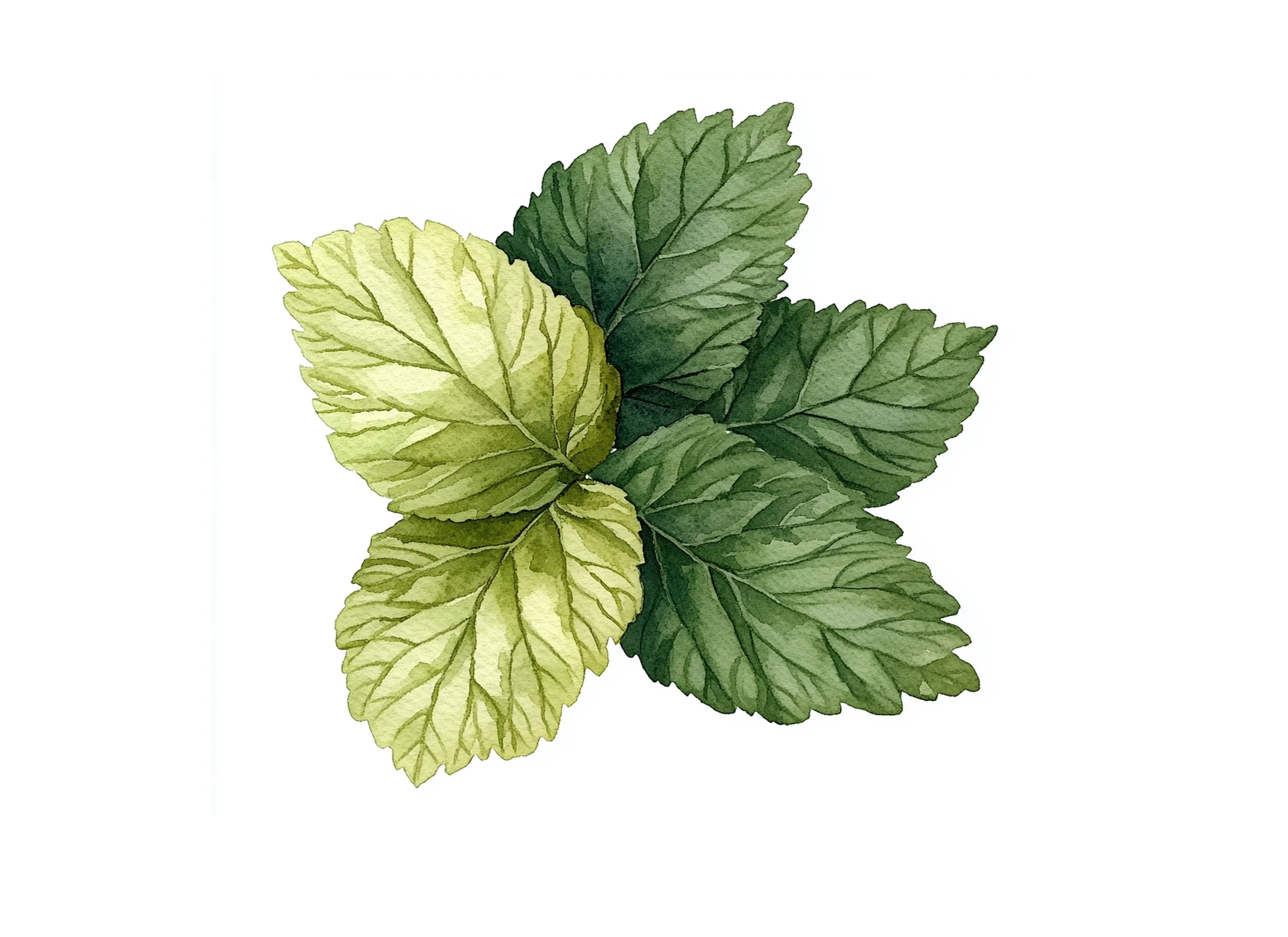 Fresh Green Leafy Vegetable Clipart Bundle
