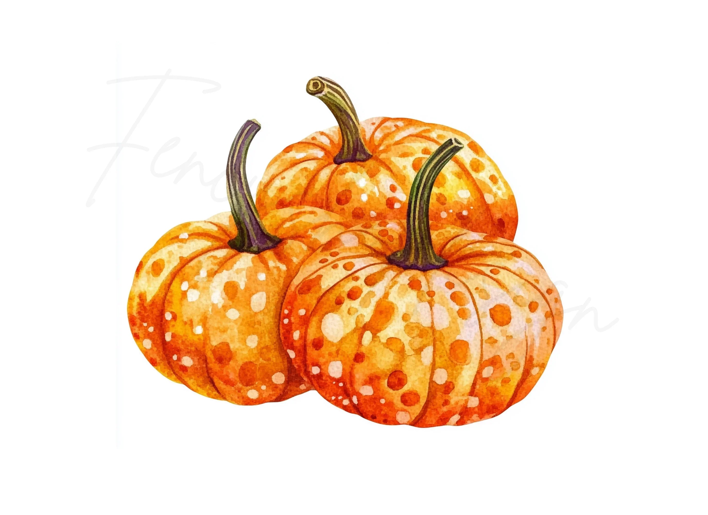 Autumn Pumpkin Clipart Bundle