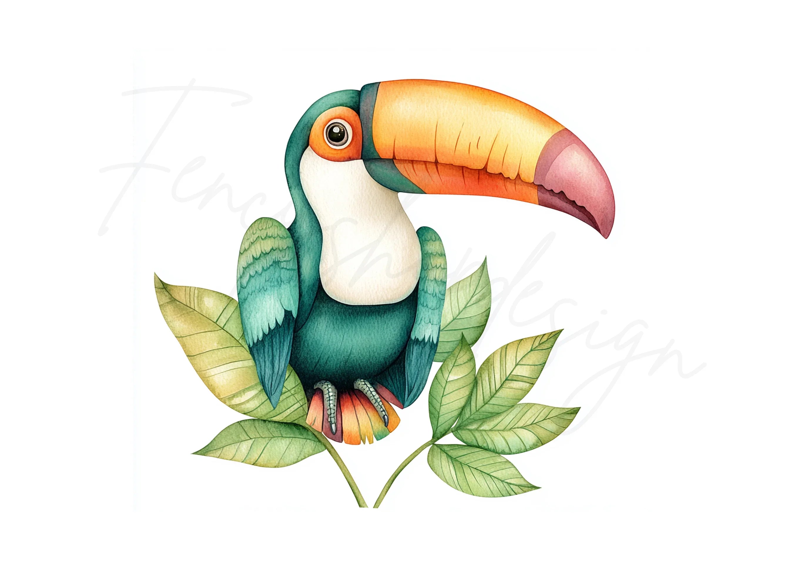 Vibrant Toucan Clipart Bundle