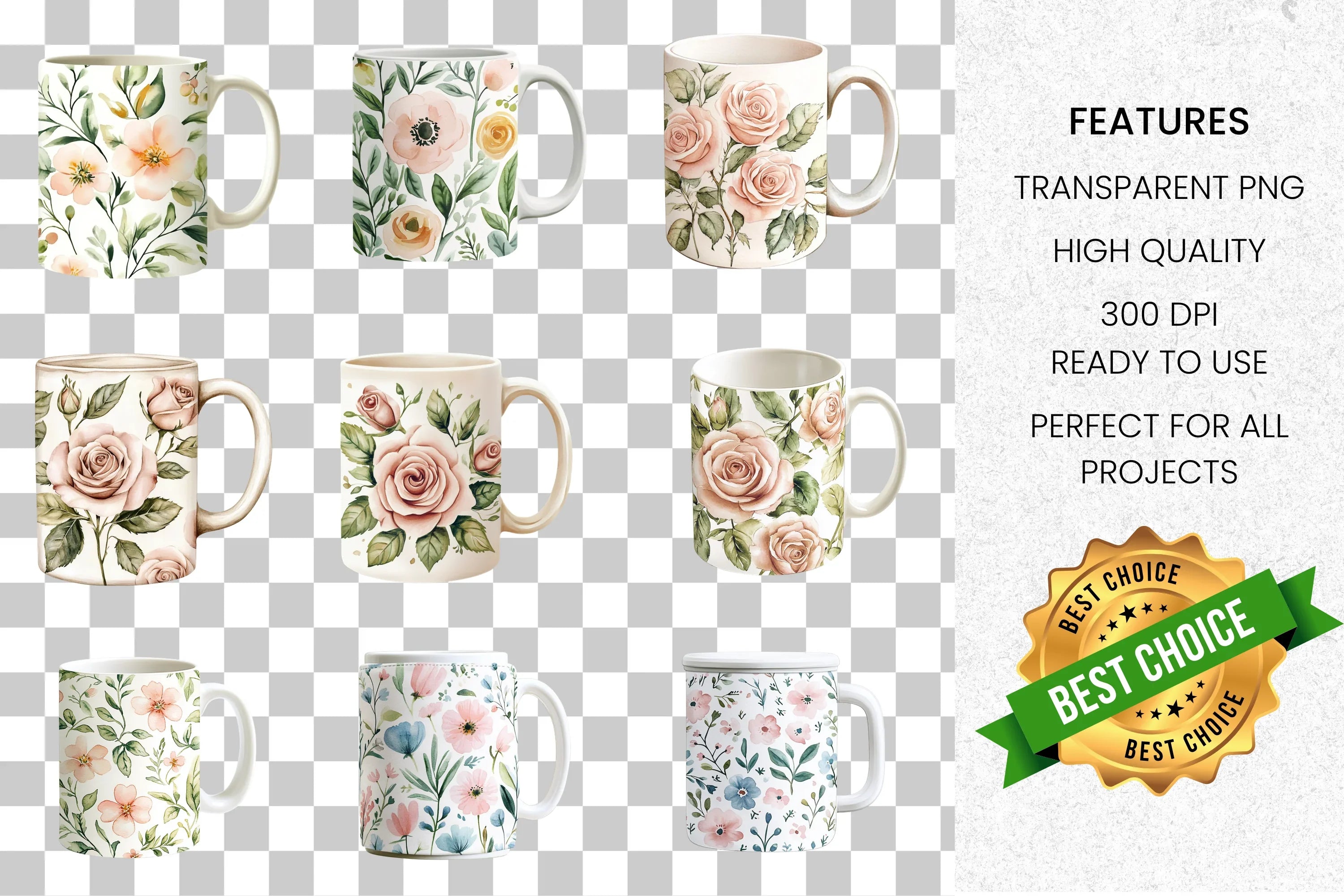 Floral Clipart Bundle