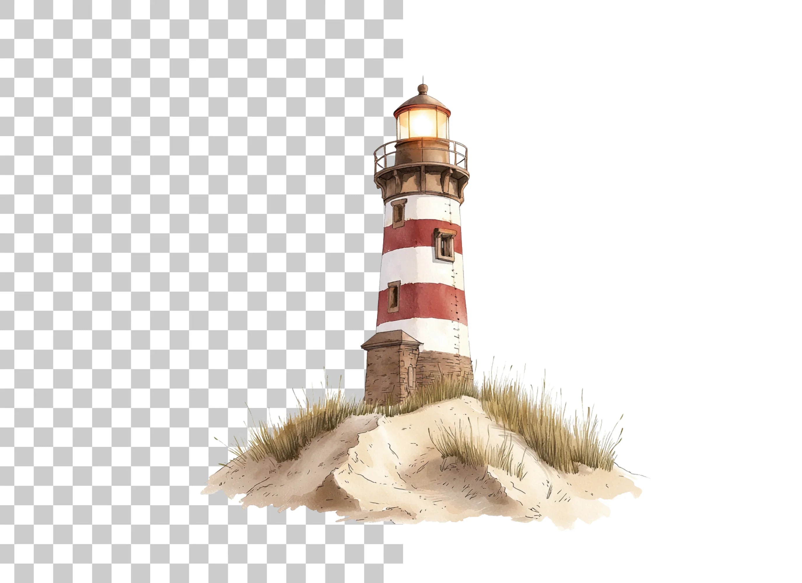 Coastal Lighthouse Clipart Bundle