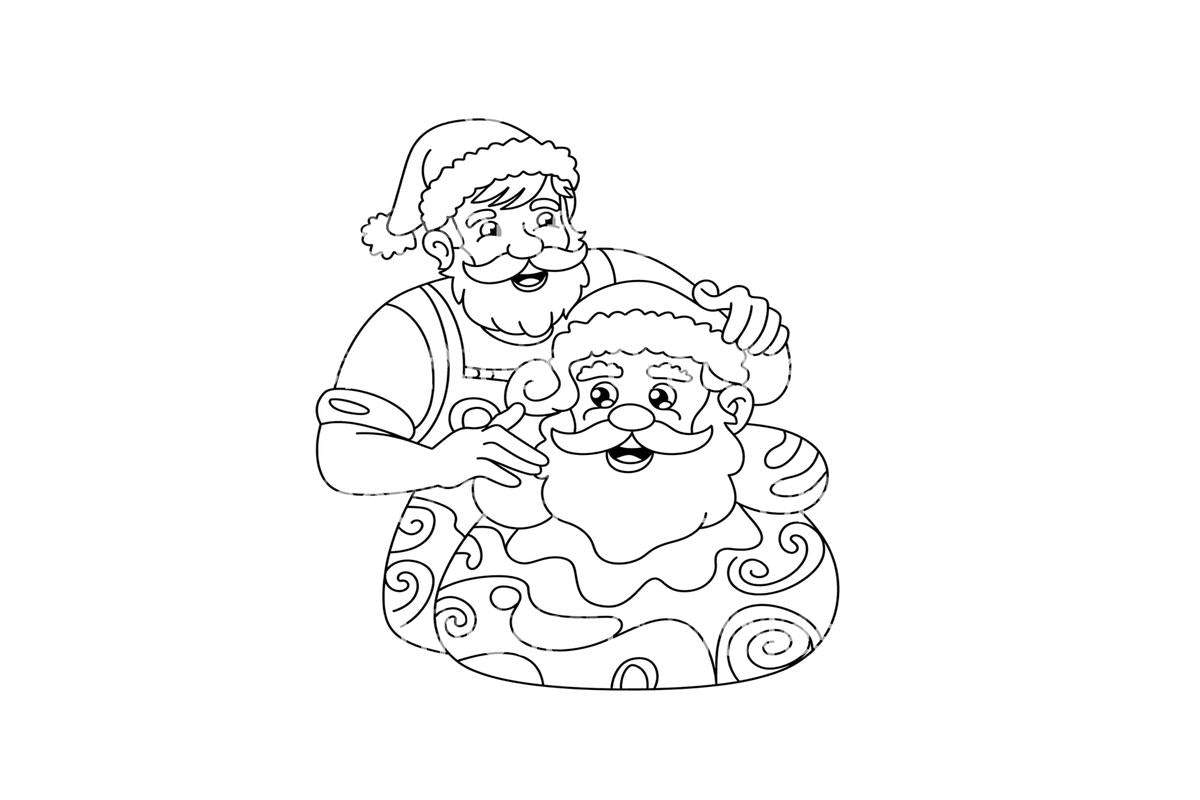 Santa Workshop Crafting Coloring Books