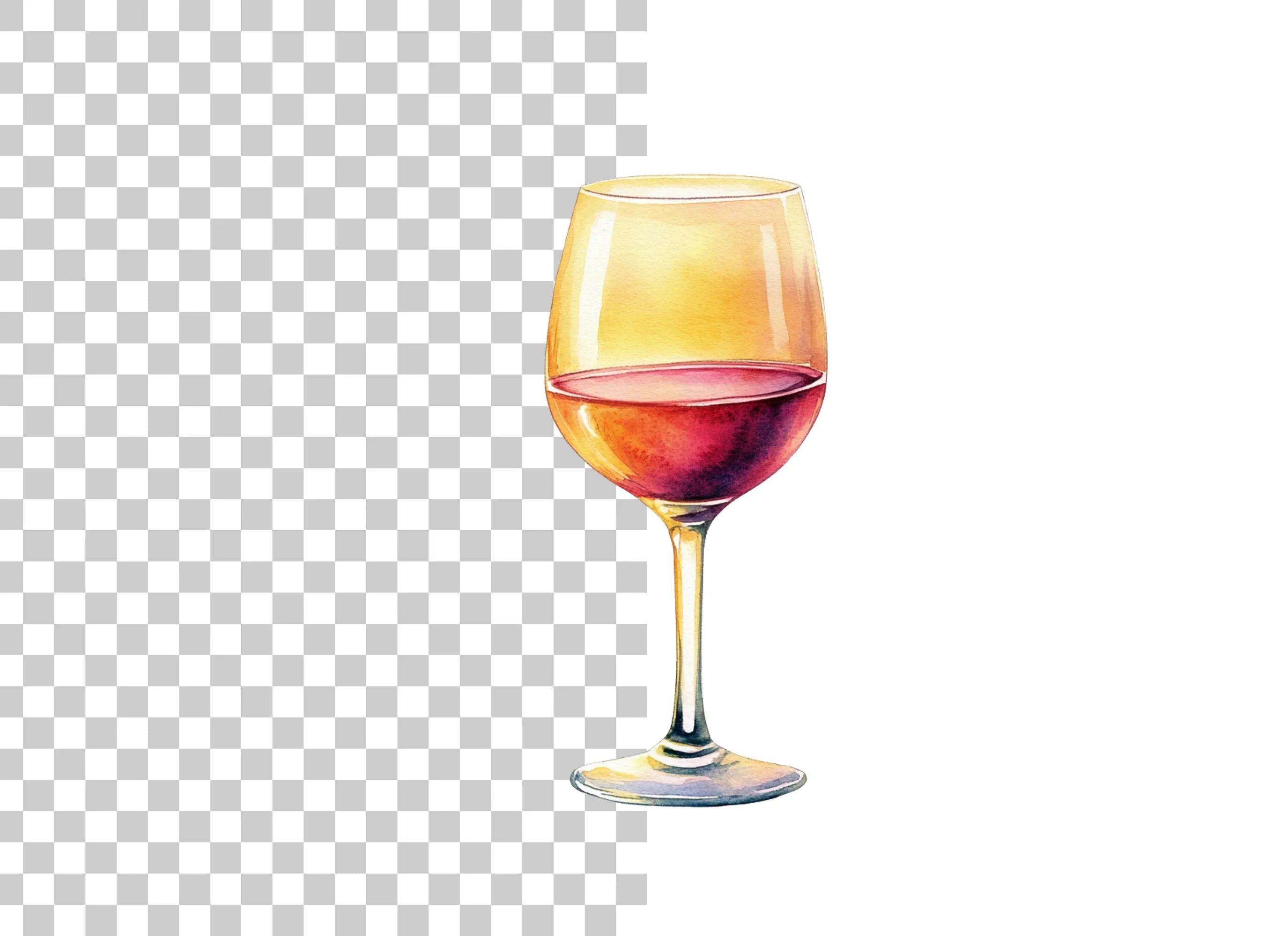 Wine Glass Clipart Bundle