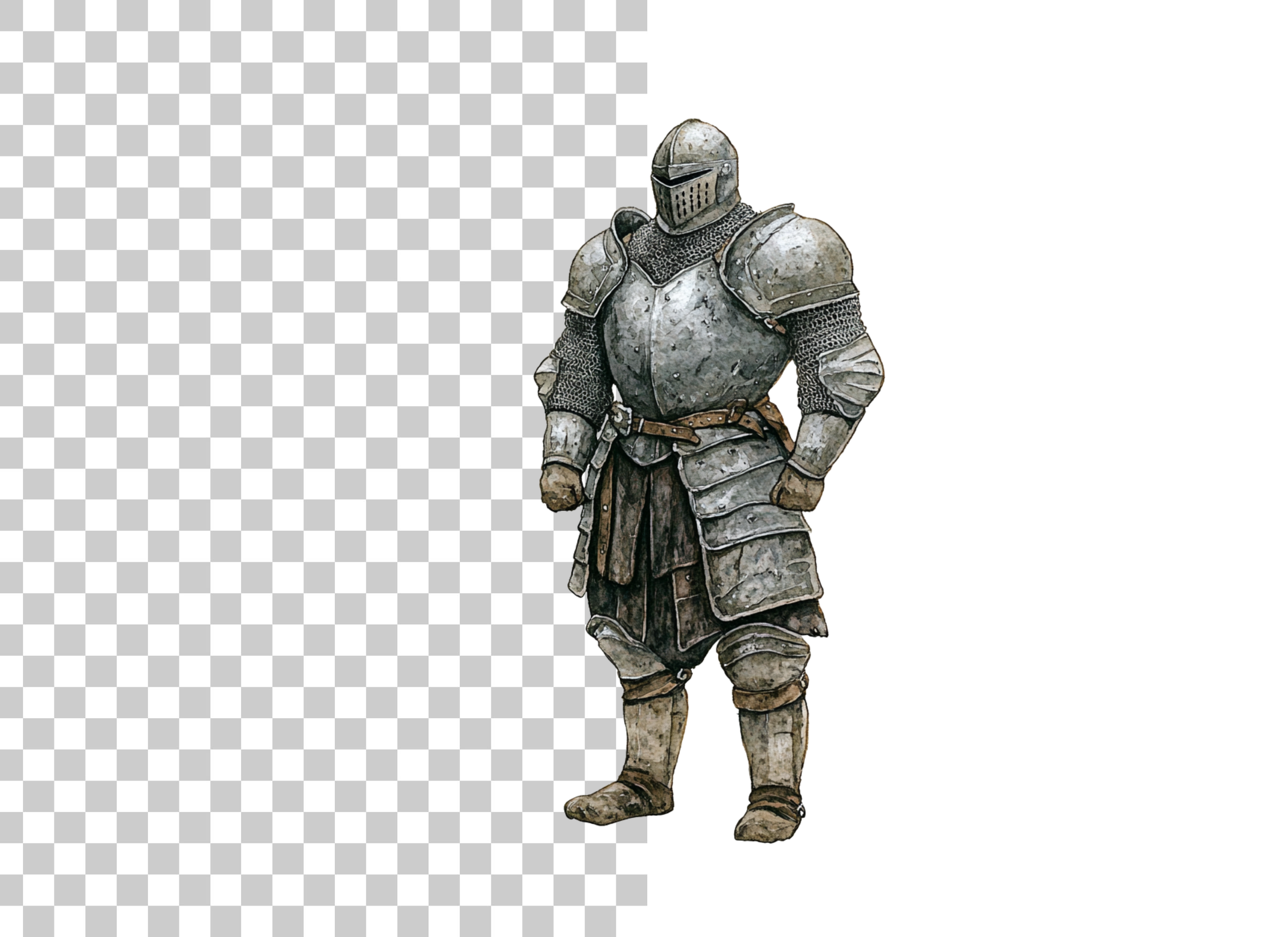 Medieval Knight Armor Clipart Bundle