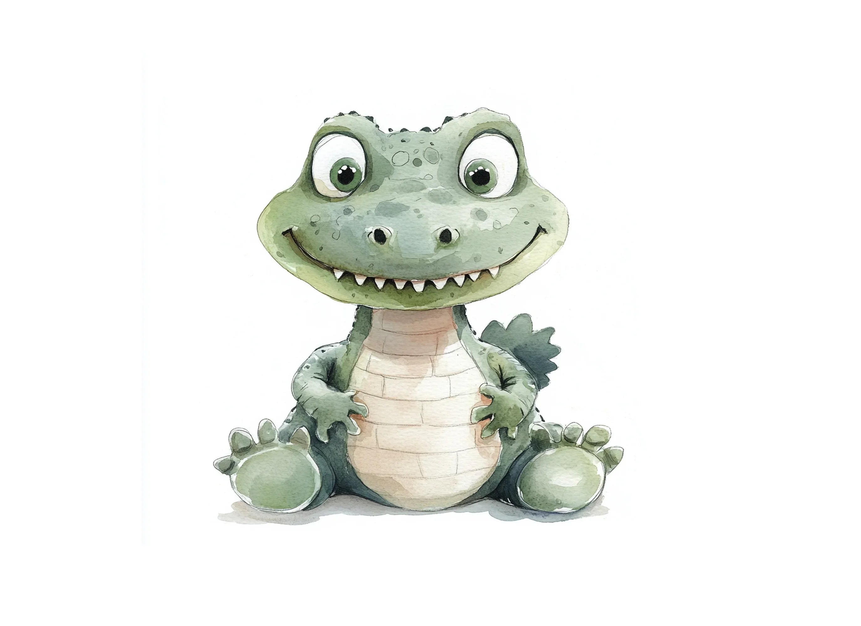 Cute Alligator Clipart Bundle