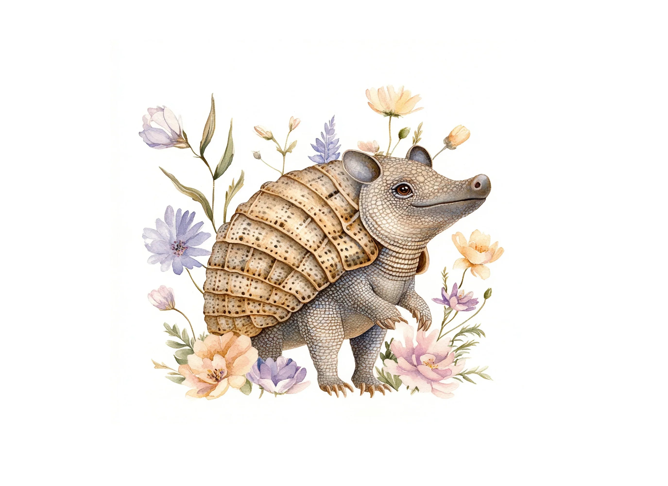 Charming Armadillo Clipart Bundle
