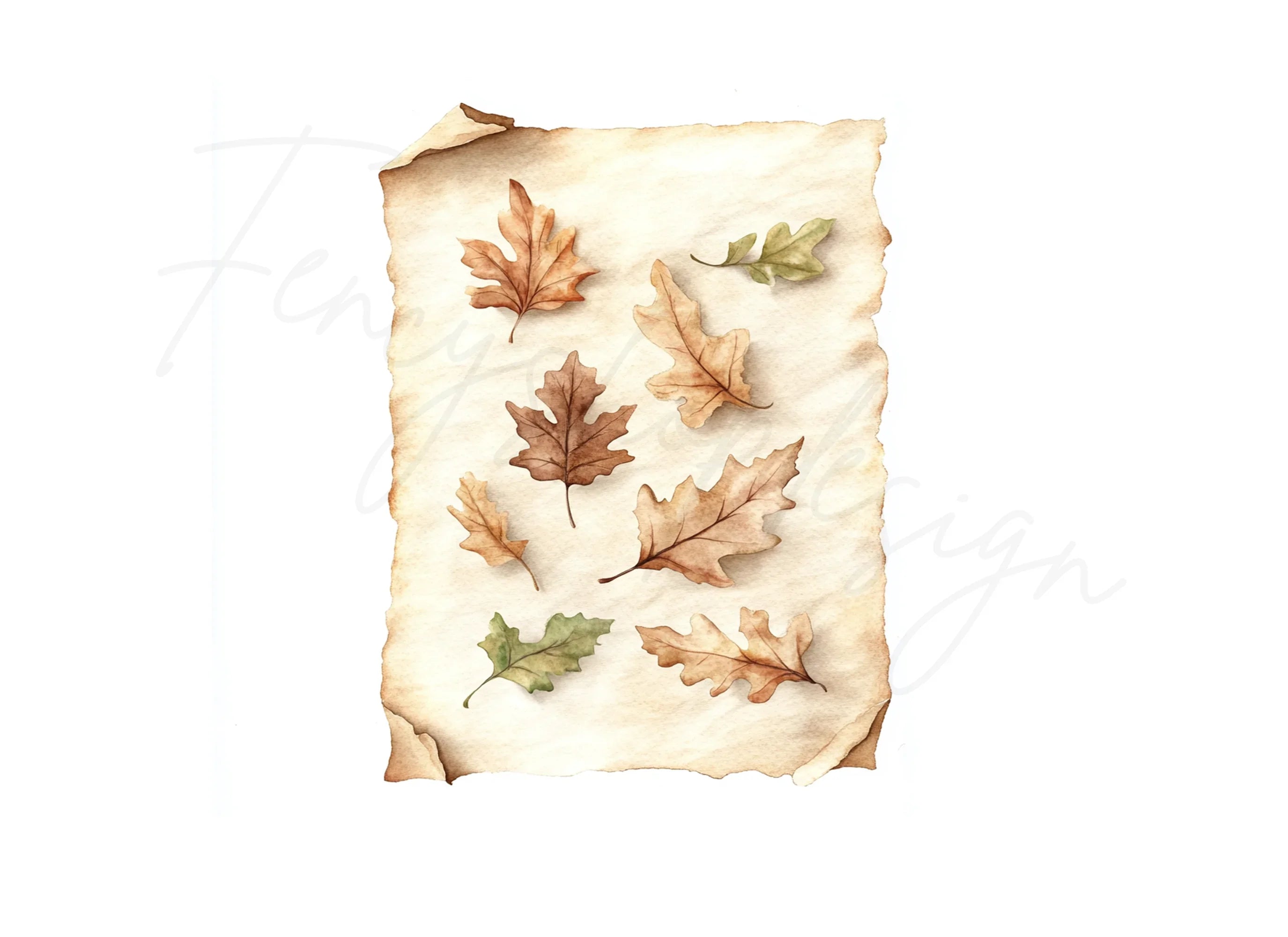 Autumn Leaves Clipart Bundle