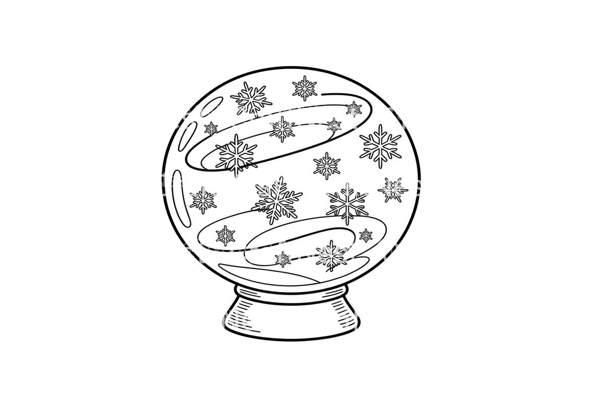 Winter Wonderland Snow Globe Coloring Books